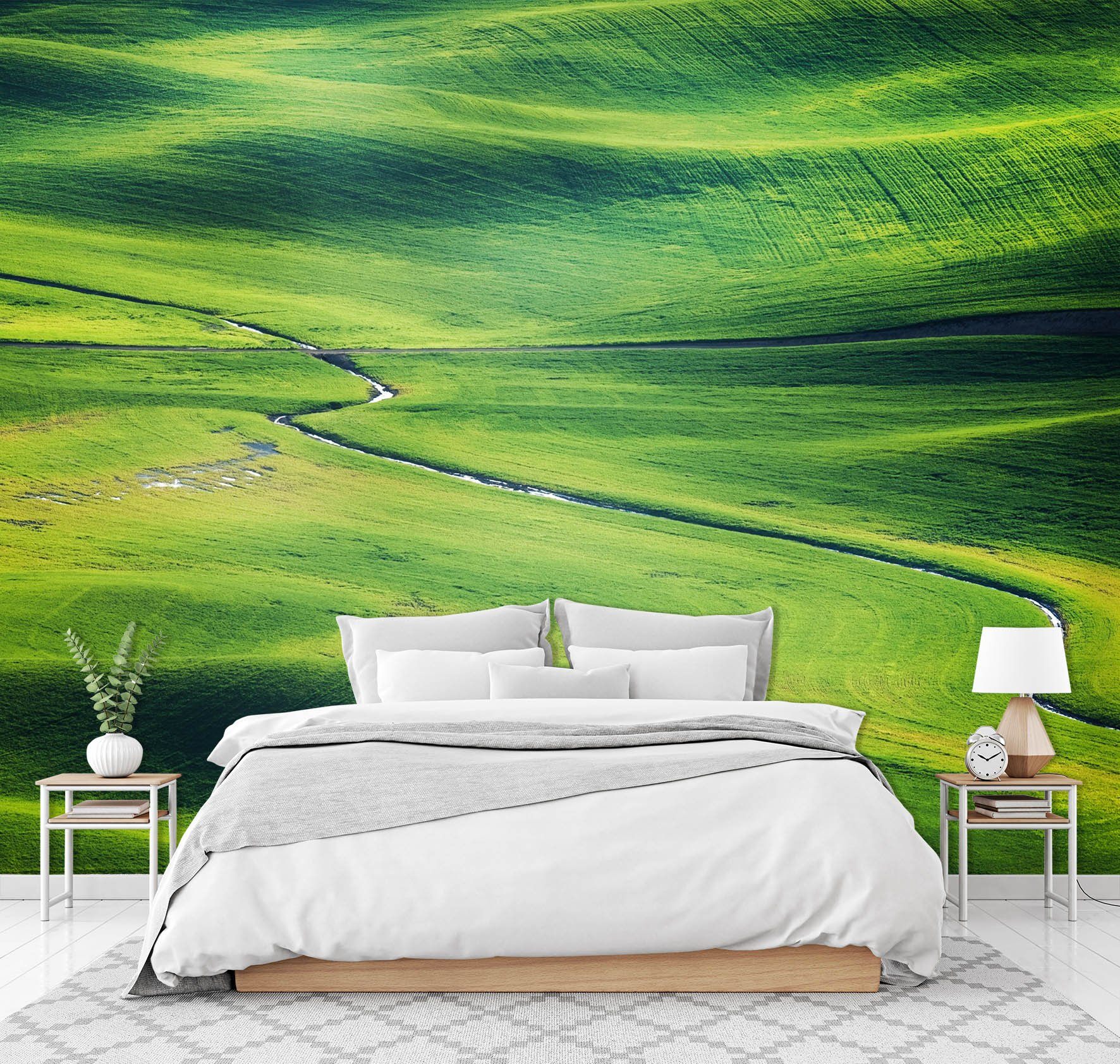3D Green Grassland 647 Wallpaper AJ Wallpaper