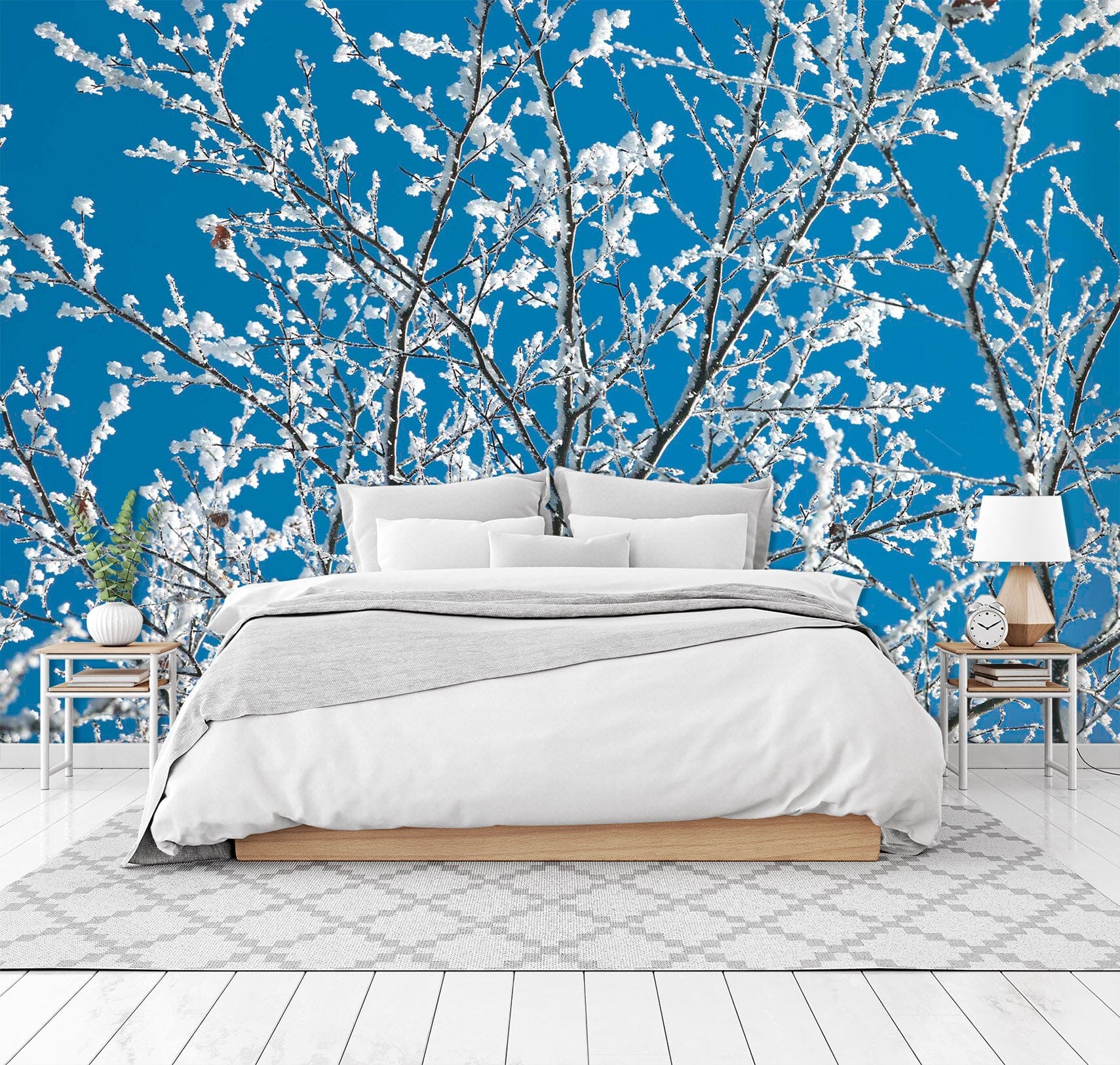 3D Snowflake Tree 1407 Assaf Frank Wall Mural Wall Murals Wallpaper AJ Wallpaper 2