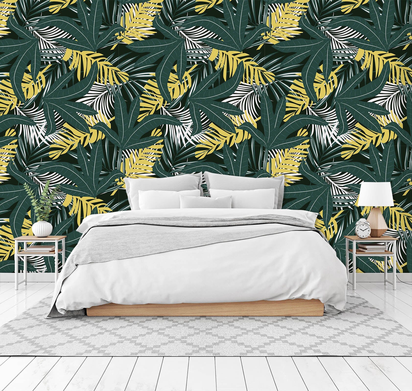 3D Plant Green Leaf 57 Wall Murals Wallpaper AJ Wallpaper 2