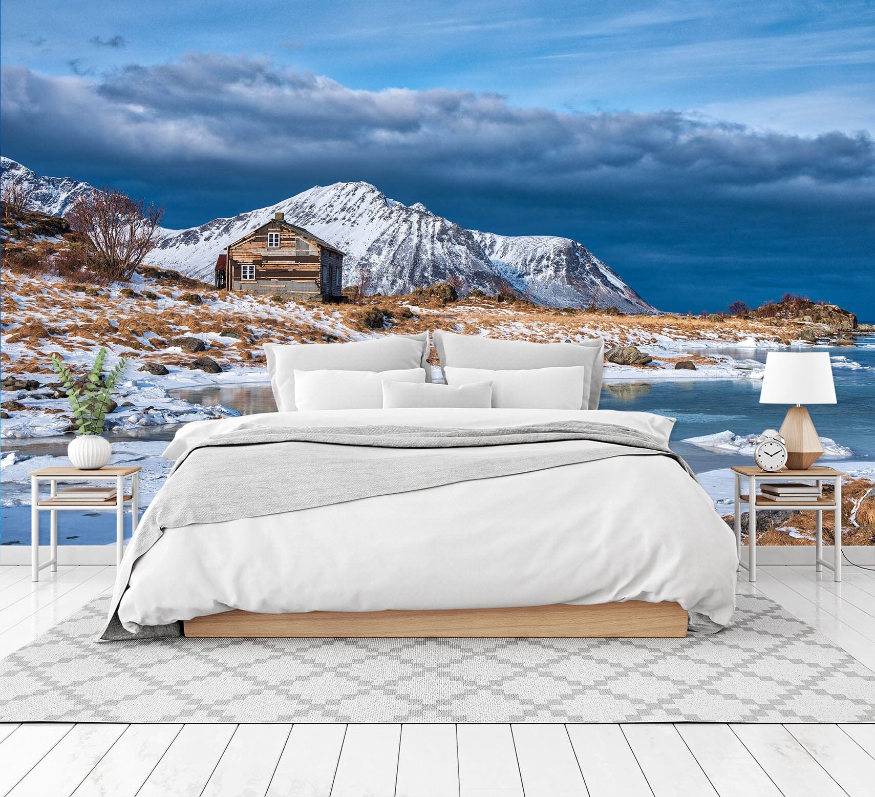 3D Melting Snow Mountain 1406 Marco Carmassi Wall Mural Wall Murals Wallpaper AJ Wallpaper 2
