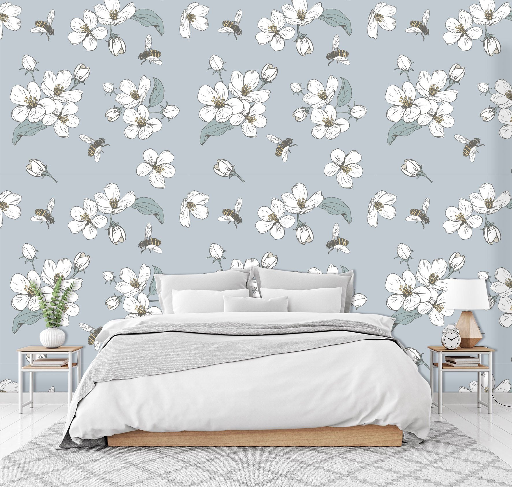 3D Small Flowers 035 Wallpaper AJ Wallpaper