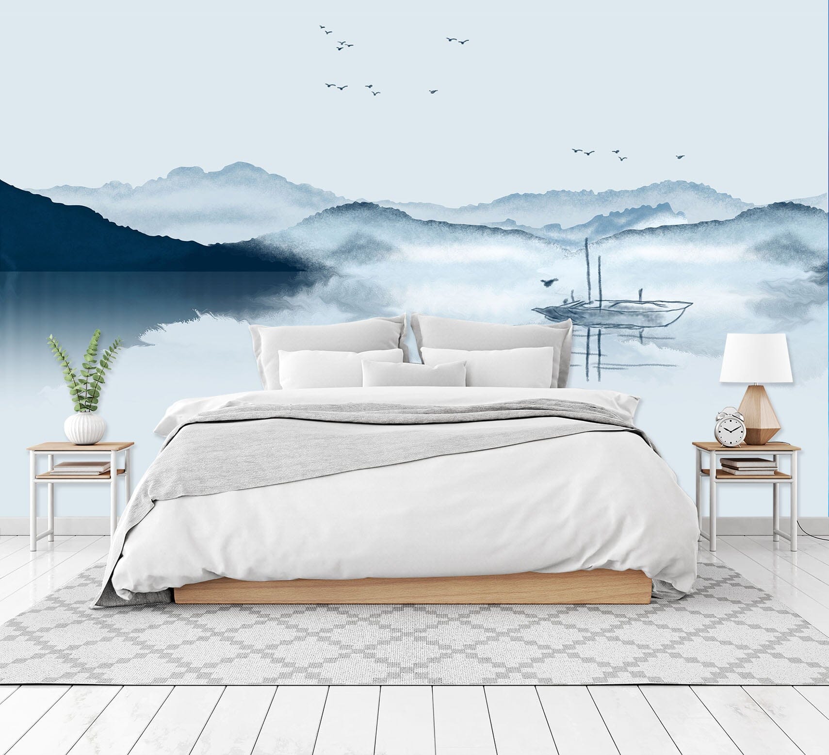 3D Mountain River 1421 Wall Murals Wallpaper AJ Wallpaper 2