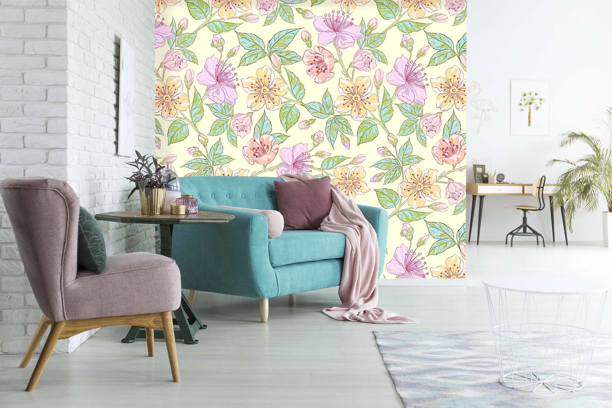 3D Pretty Flowers 0100 Wallpaper AJ Wallpaper