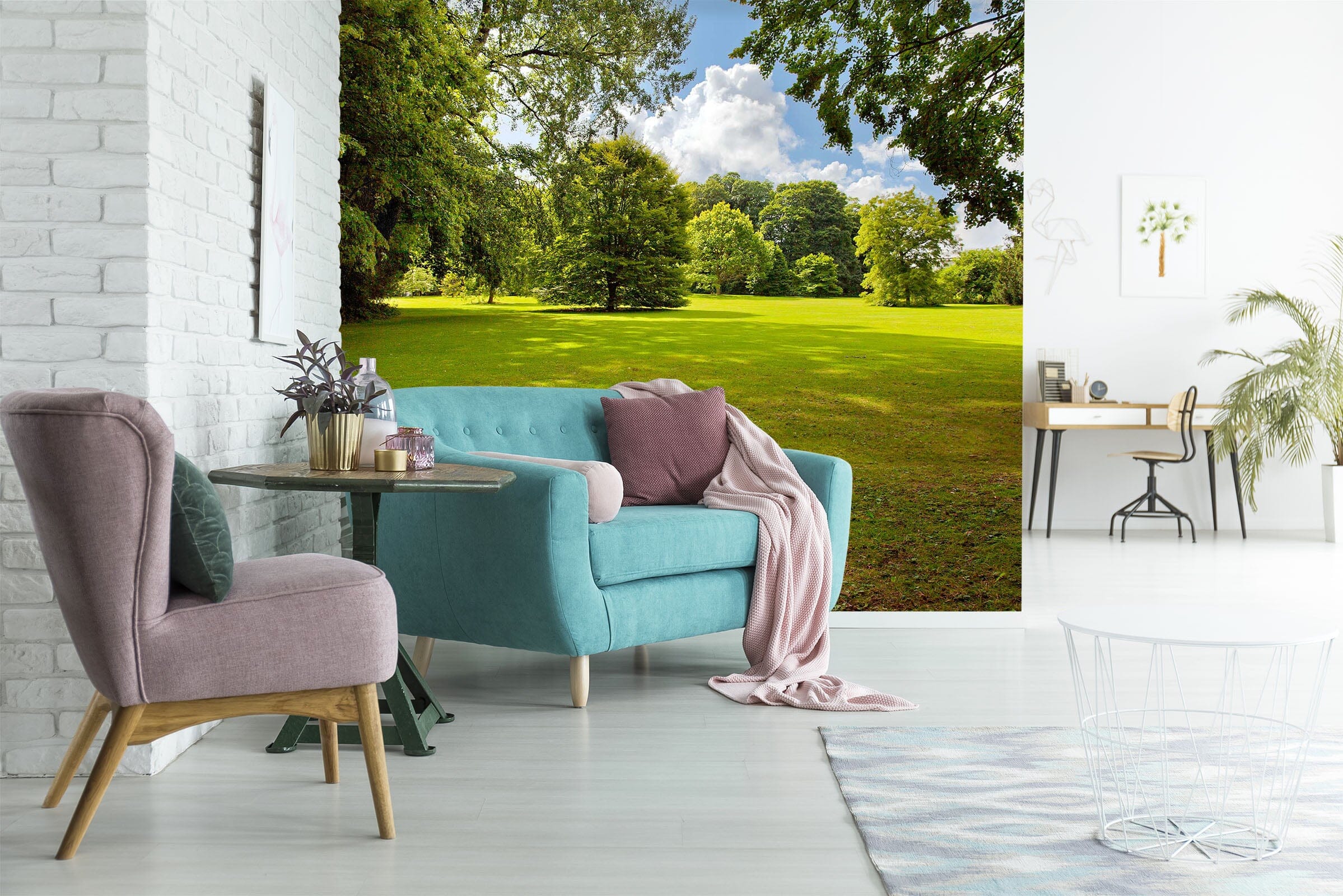 3D Meadow Woods 1446 Wall Murals Wallpaper AJ Wallpaper 2