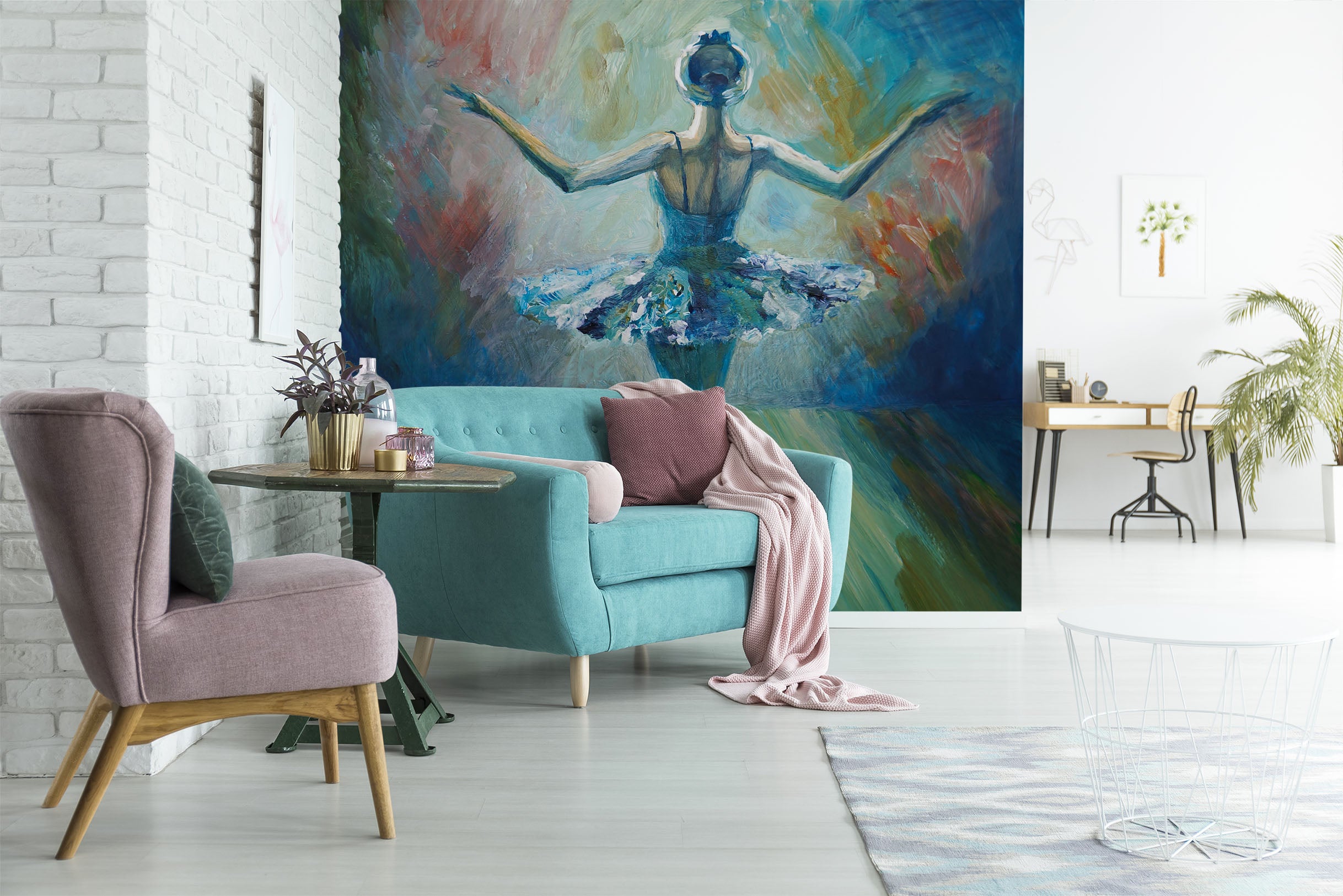 3D Ballet Dance 1009 Wall Murals