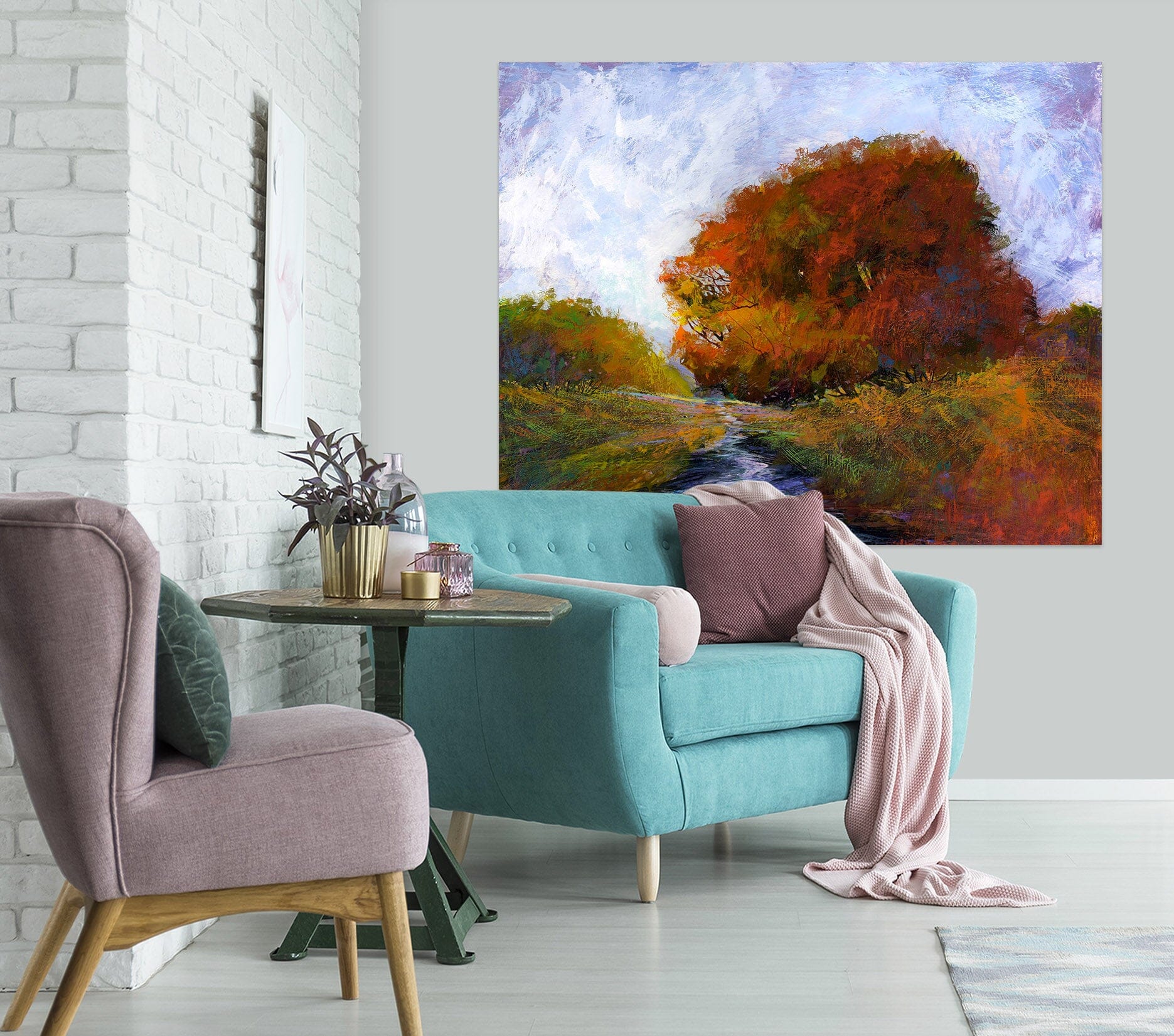 3D Forest River 002 Michael Tienhaara Wall Sticker Wallpaper AJ Wallpaper 2