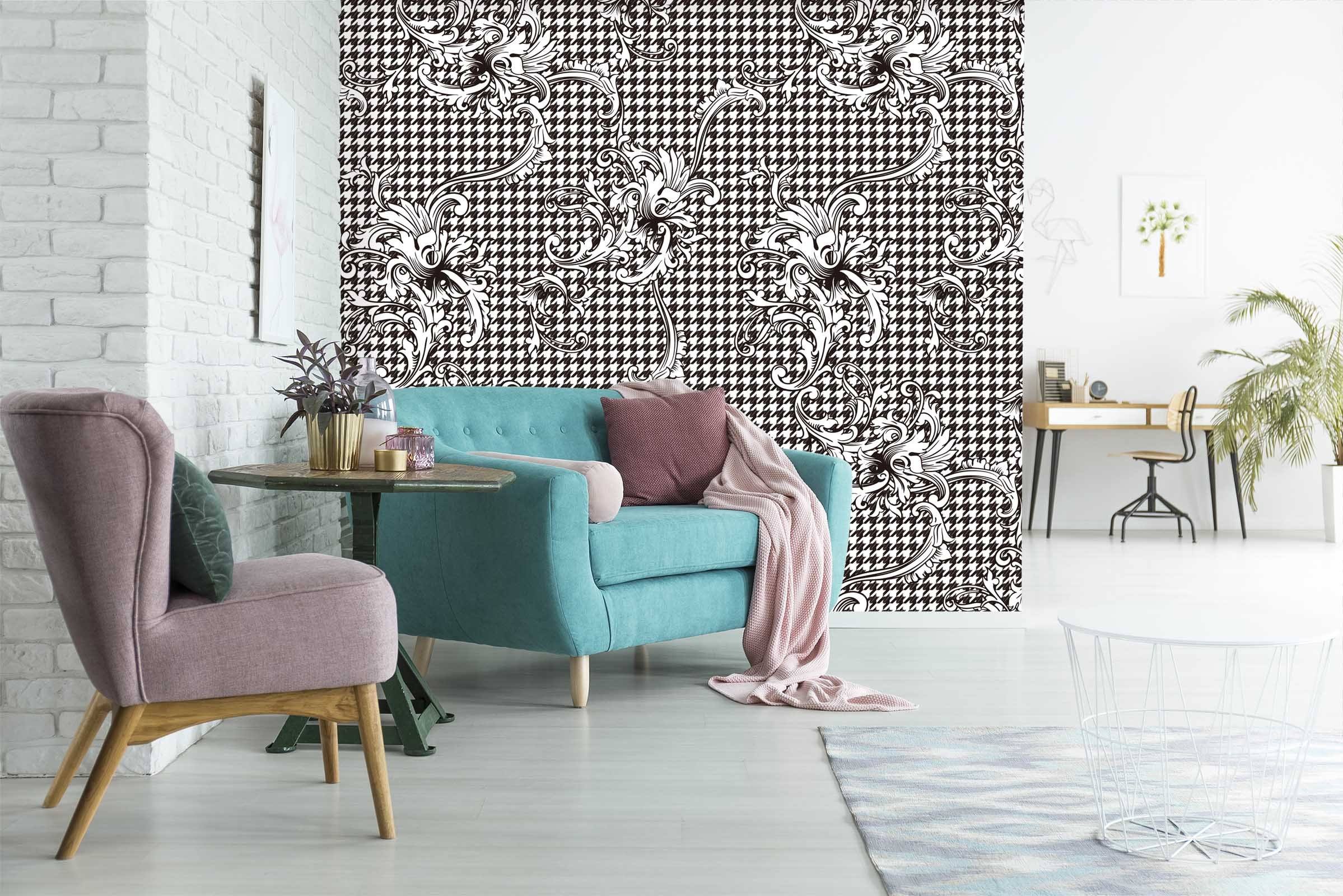 3D Graffiti White Flower 317 Wallpaper AJ Wallpaper