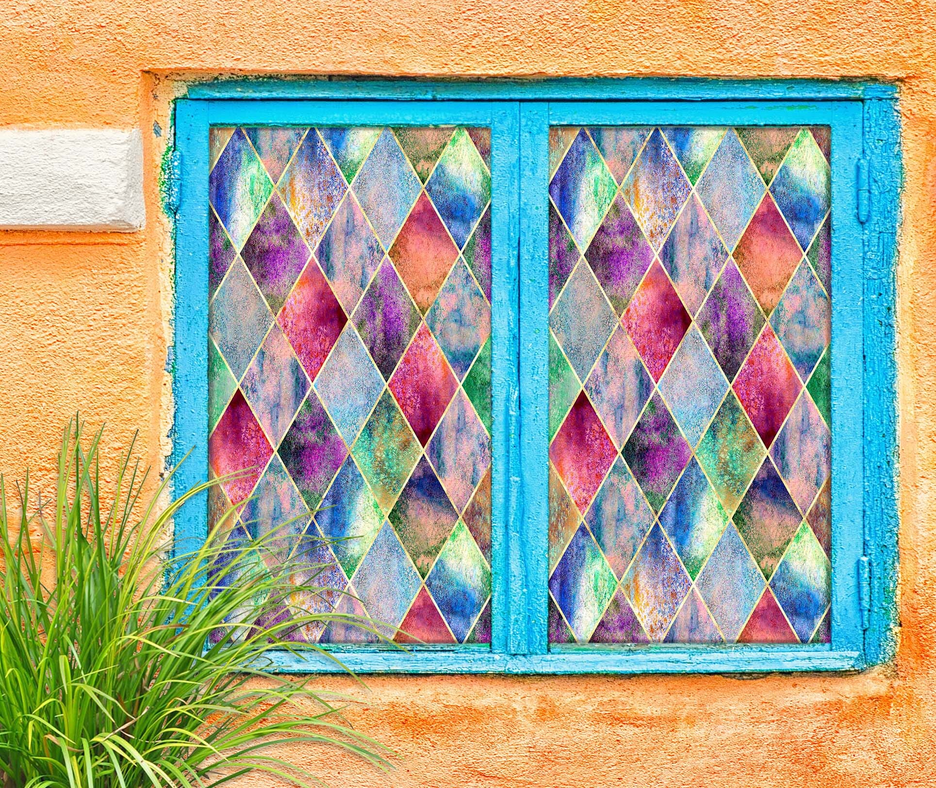 3D Color Graphics 437 Window Film Print Sticker Cling Stained Glass UV Block Wallpaper AJ Wallpaper 2