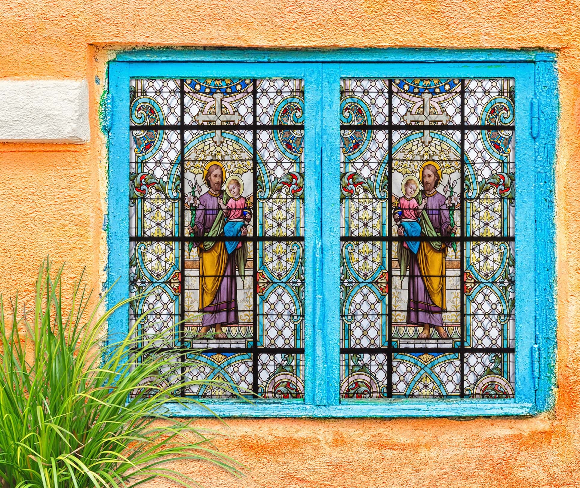 3D Royal Flower 177 Window Film Print Sticker Cling Stained Glass UV Block Wallpaper AJ Wallpaper 2