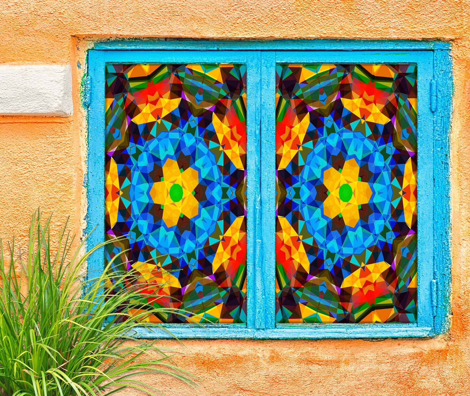 3D Vintage Flower 423 Window Film Print Sticker Cling Stained Glass UV Block Wallpaper AJ Wallpaper 2