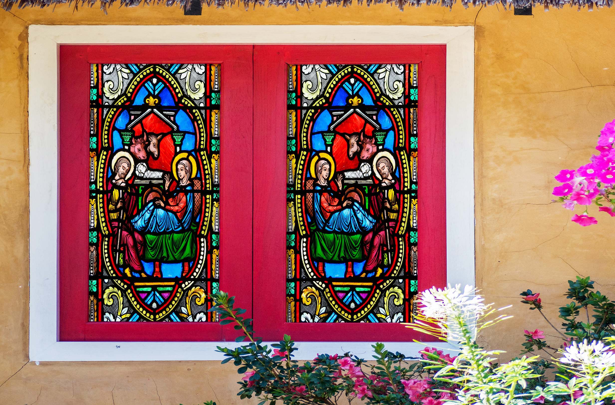 3D Religion Faith 449 Window Film Print Sticker Cling Stained Glass UV Block