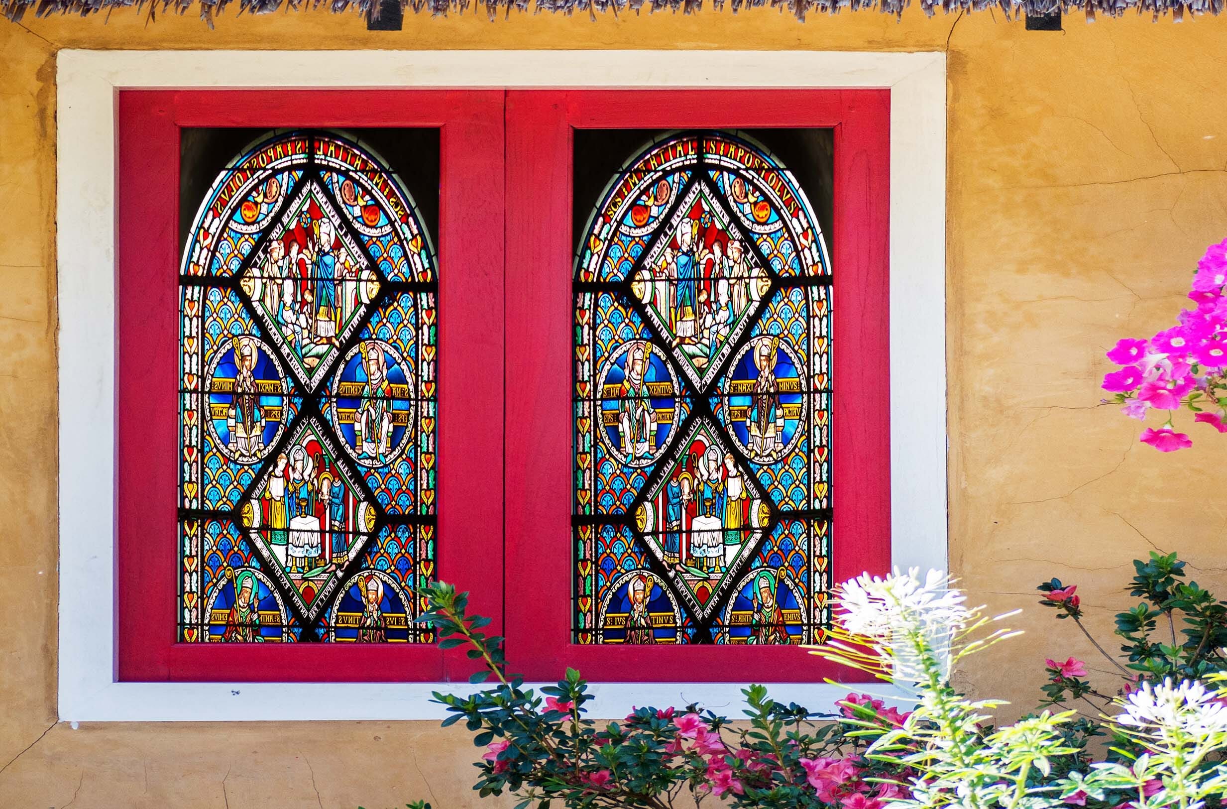 3D Religious Church 354 Window Film Print Sticker Cling Stained Glass UV Block Wallpaper AJ Wallpaper 2