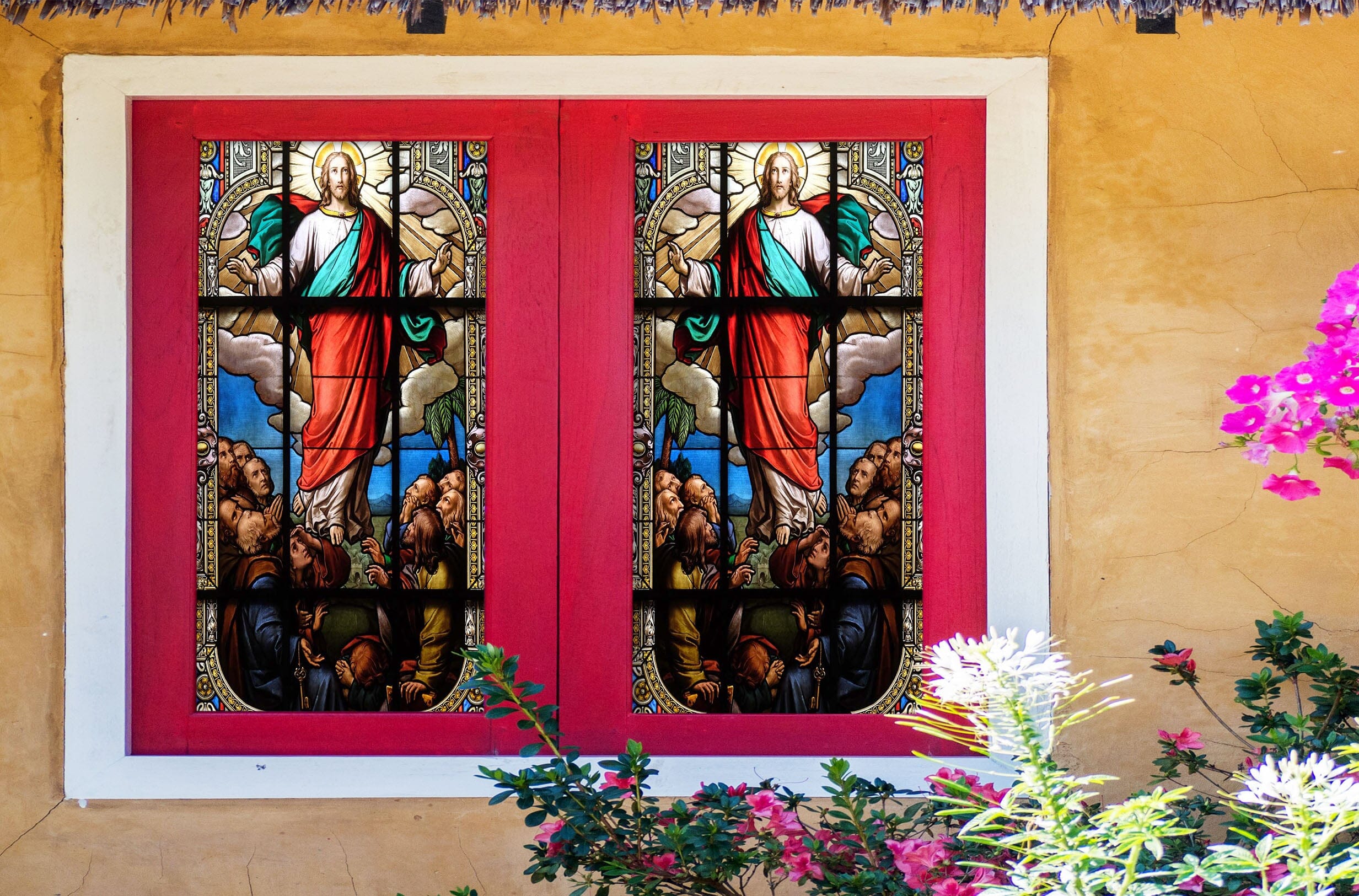 3D God Religion 232 Window Film Print Sticker Cling Stained Glass UV Block Wallpaper AJ Wallpaper 2