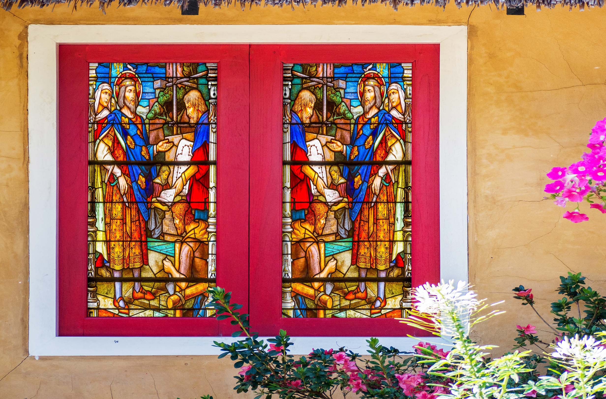 3D Religious Leader 173 Window Film Print Sticker Cling Stained Glass UV Block