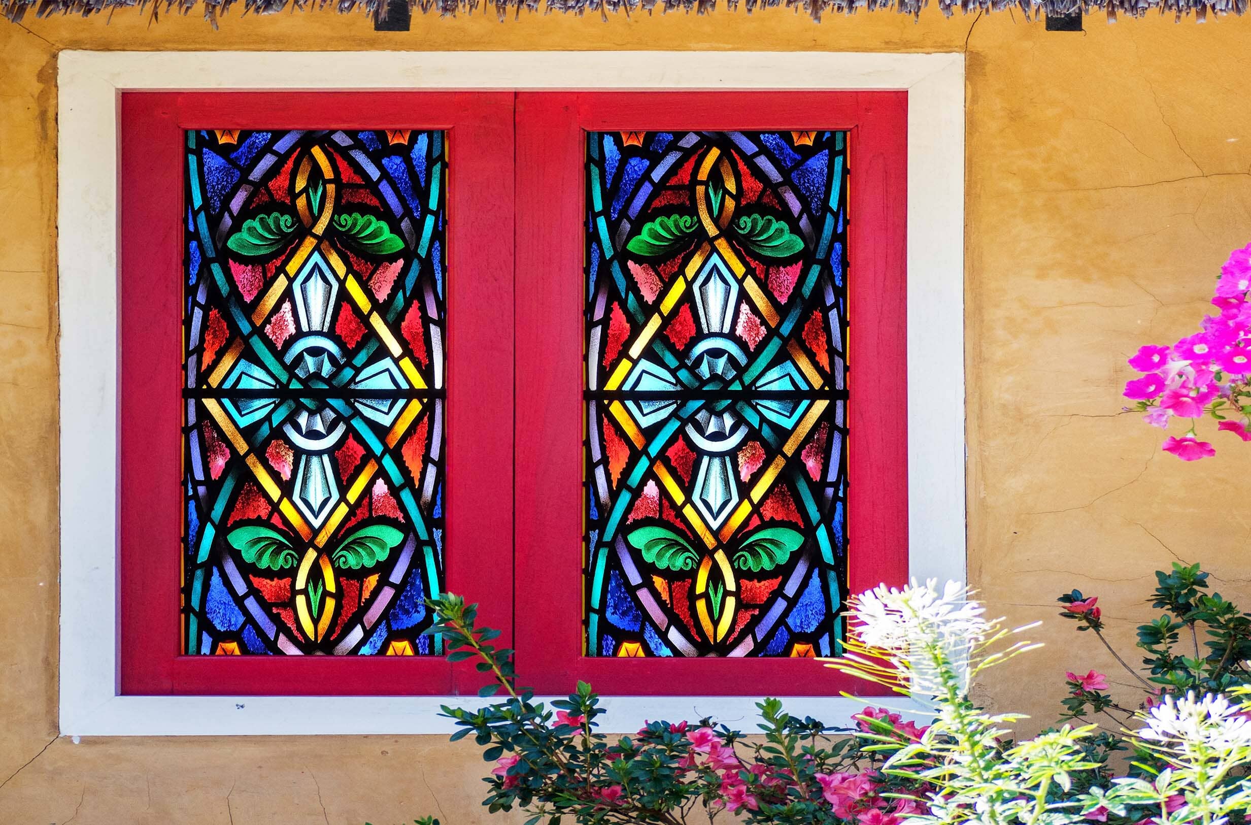 3D Sacred Art 420 Window Film Print Sticker Cling Stained Glass UV Block Wallpaper AJ Wallpaper 2