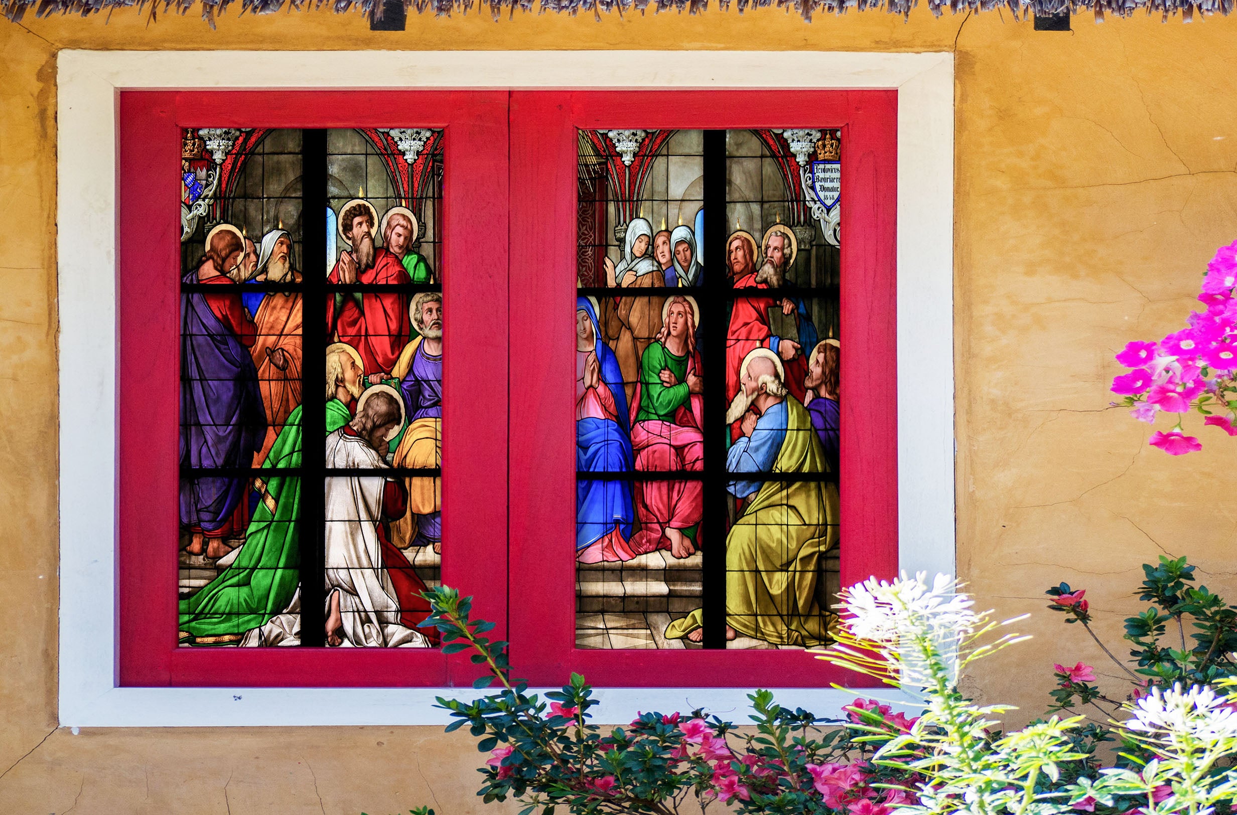 3D Believers Pray 050 Window Film Print Sticker Cling Stained Glass UV Block