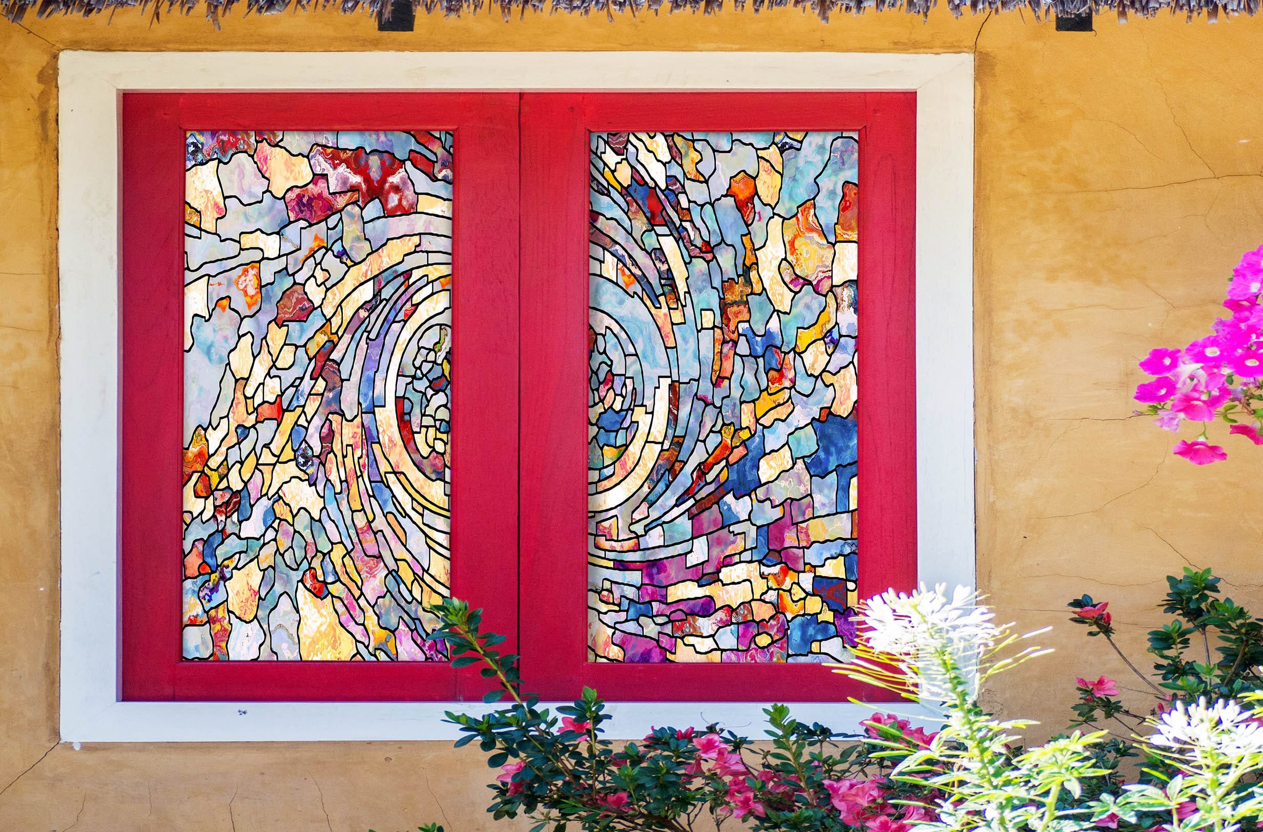 3D Graffiti Graphics 181 Window Film Print Sticker Cling Stained Glass UV Block Wallpaper AJ Wallpaper 2