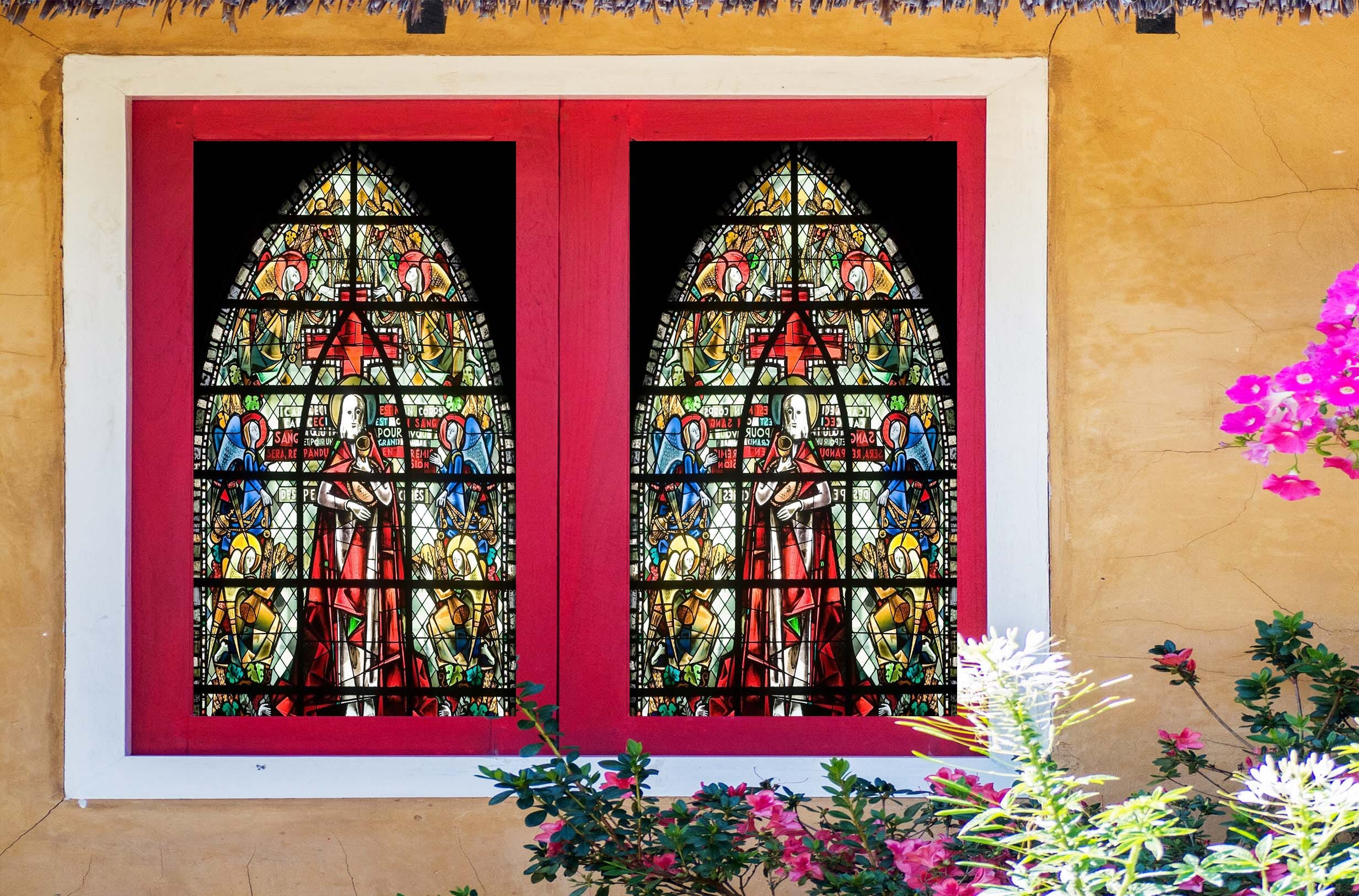 3D Religious Vase 259 Window Film Print Sticker Cling Stained Glass UV Block Wallpaper AJ Wallpaper 2