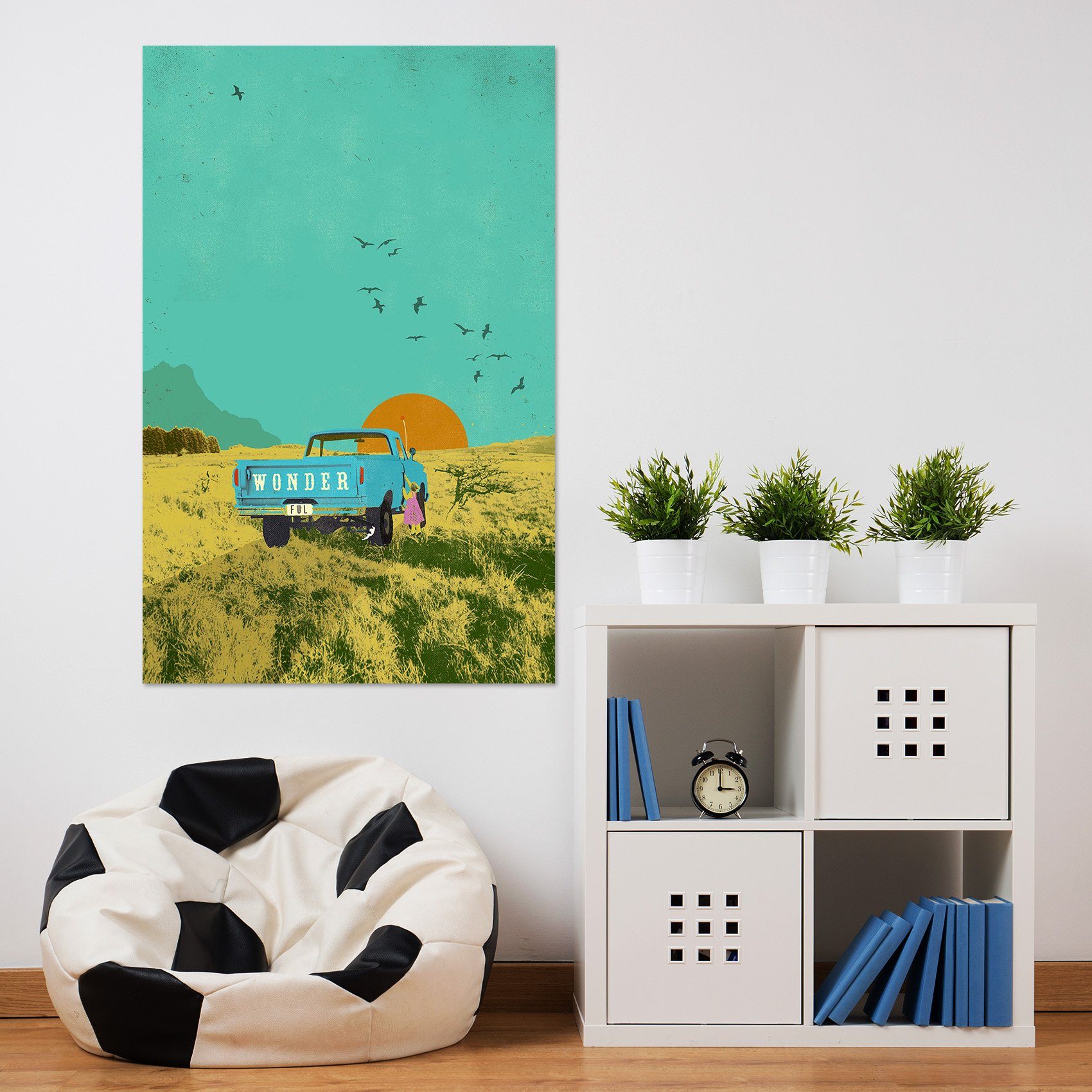 3D Beautiful Steppe 030 Showdeer Wall Sticker Wallpaper AJ Wallpaper 2