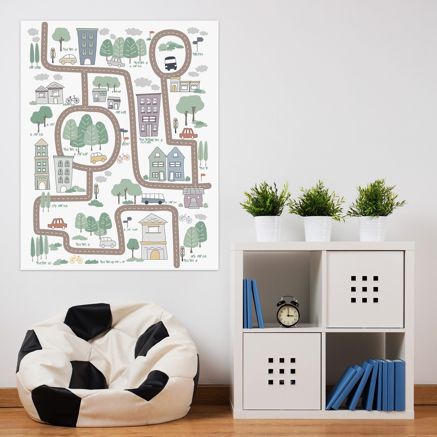 3D Cartoon Map 002 Jillian Helvey Wall Sticker Wallpaper AJ Wallpaper 2