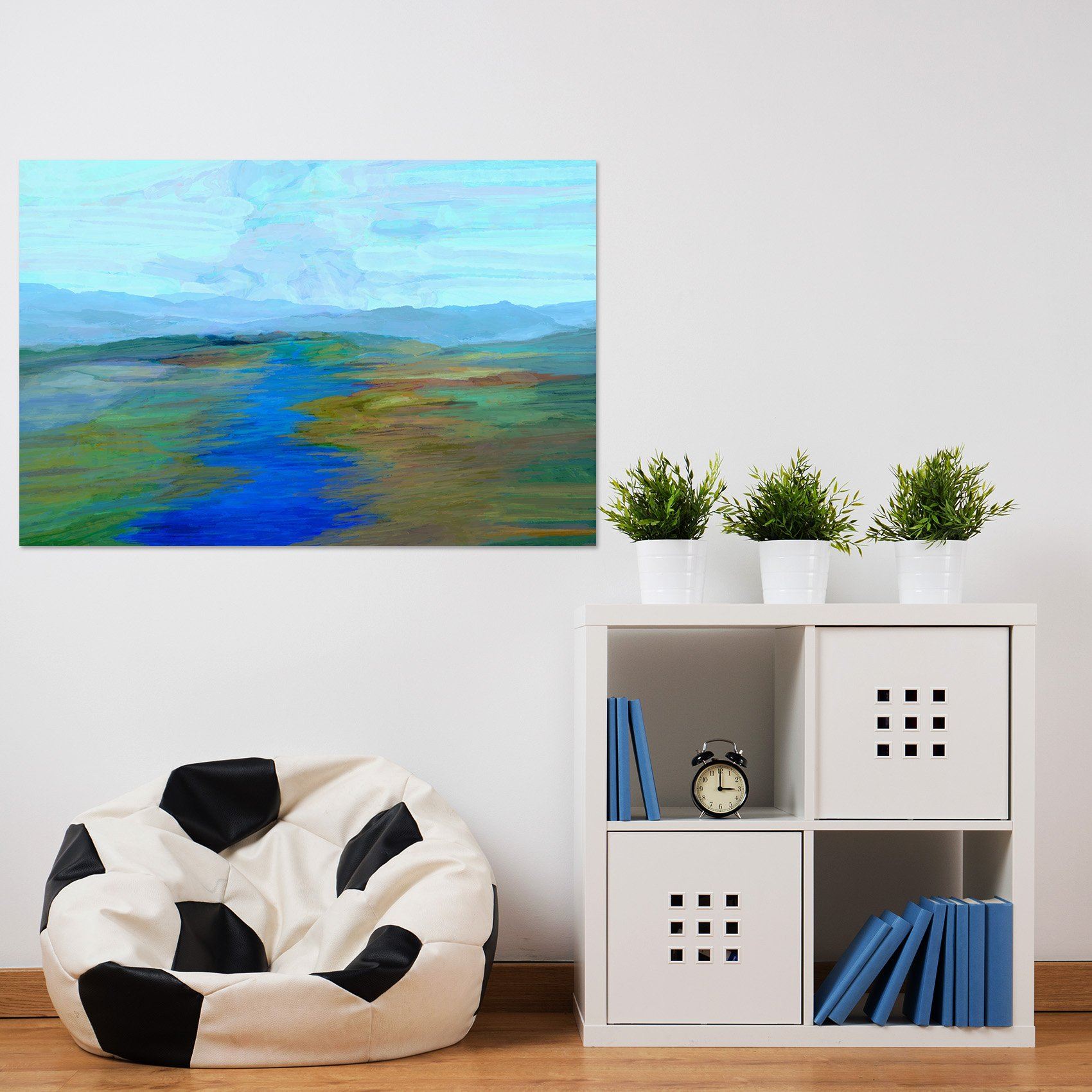 3D Blue Channel 015 Michael Tienhaara Wall Sticker Wallpaper AJ Wallpaper 2