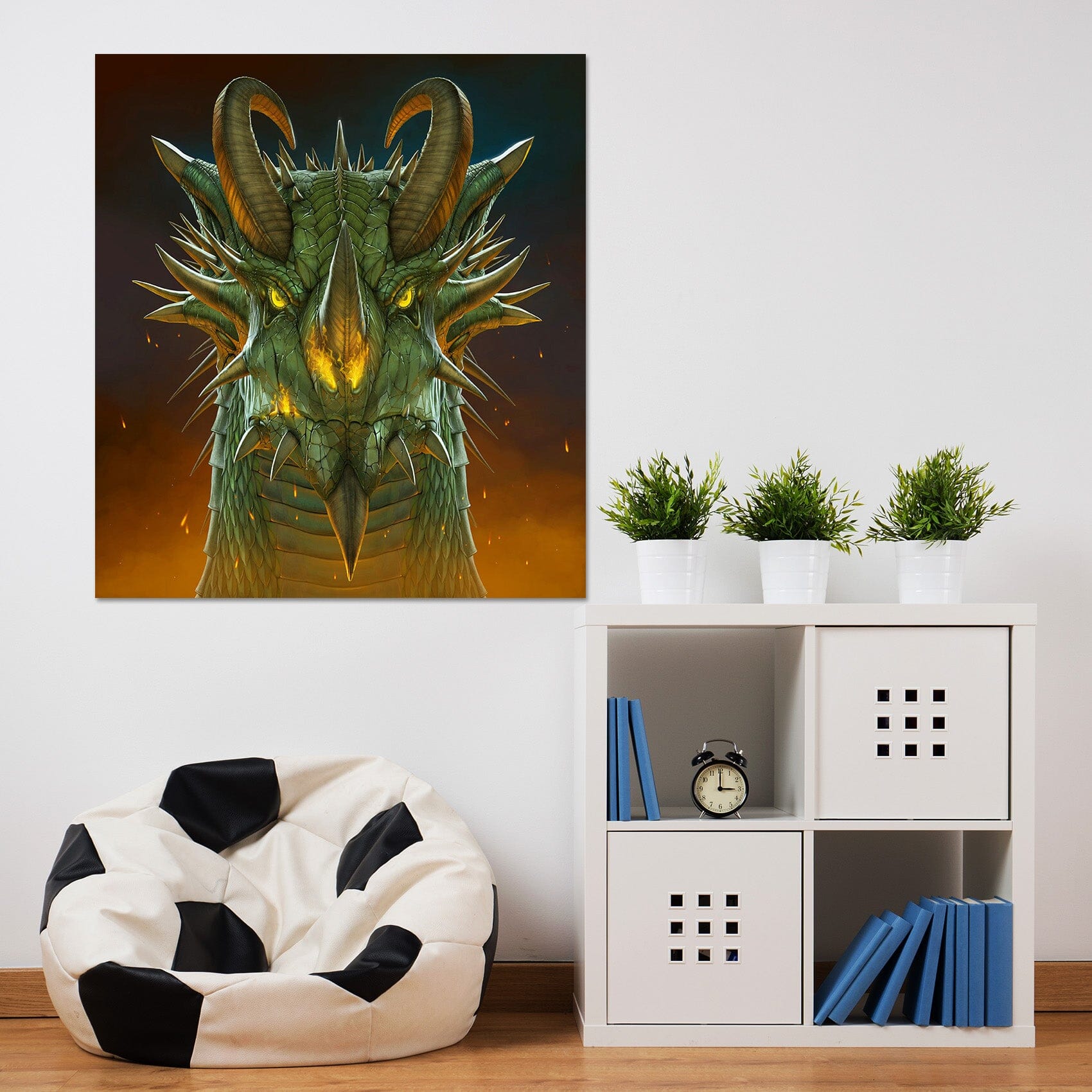 3D Dragon Portrait 034 Vincent Hie Wall Sticker Wallpaper AJ Wallpaper 2
