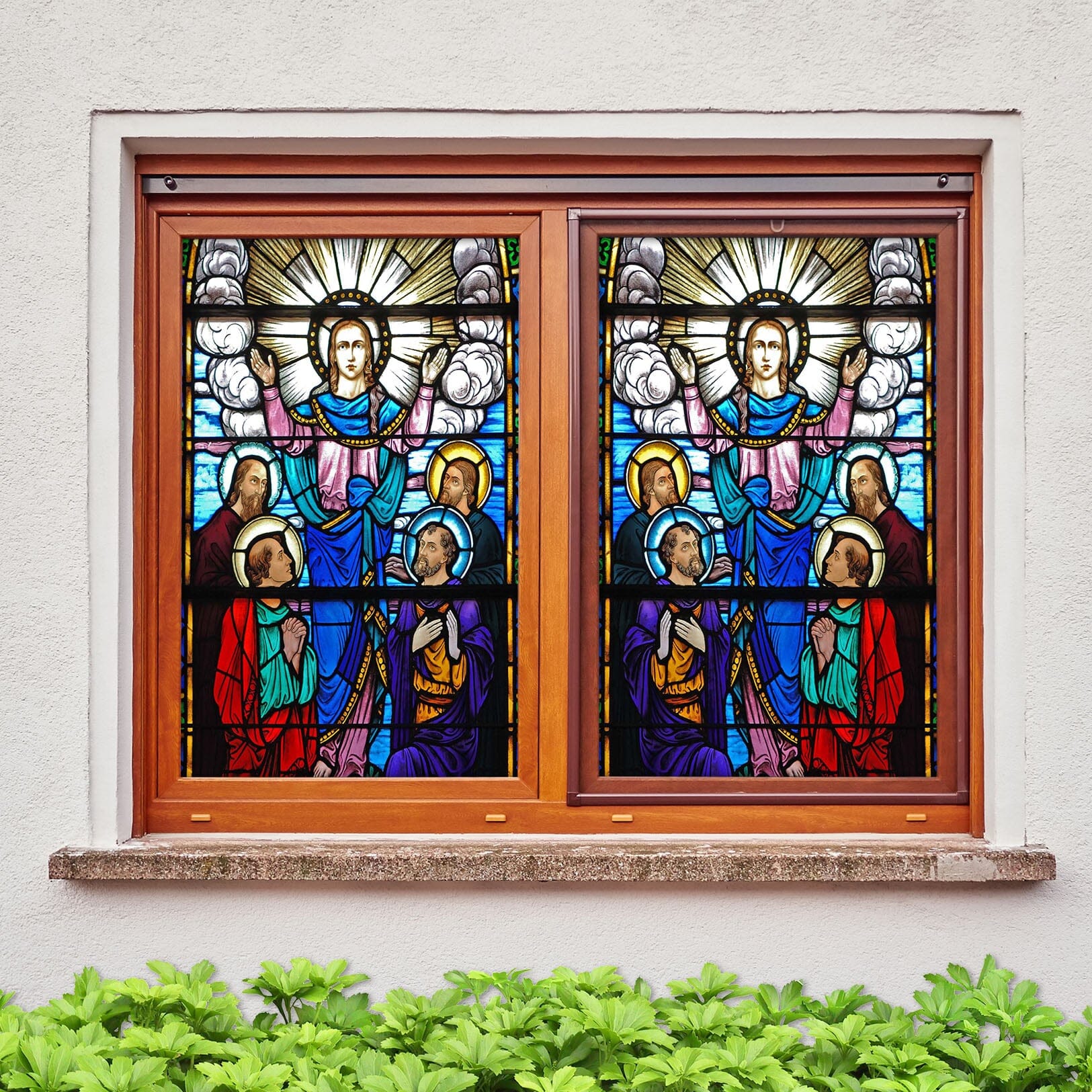 3D Virgin Faith 101 Window Film Print Sticker Cling Stained Glass UV Block Wallpaper AJ Wallpaper 2
