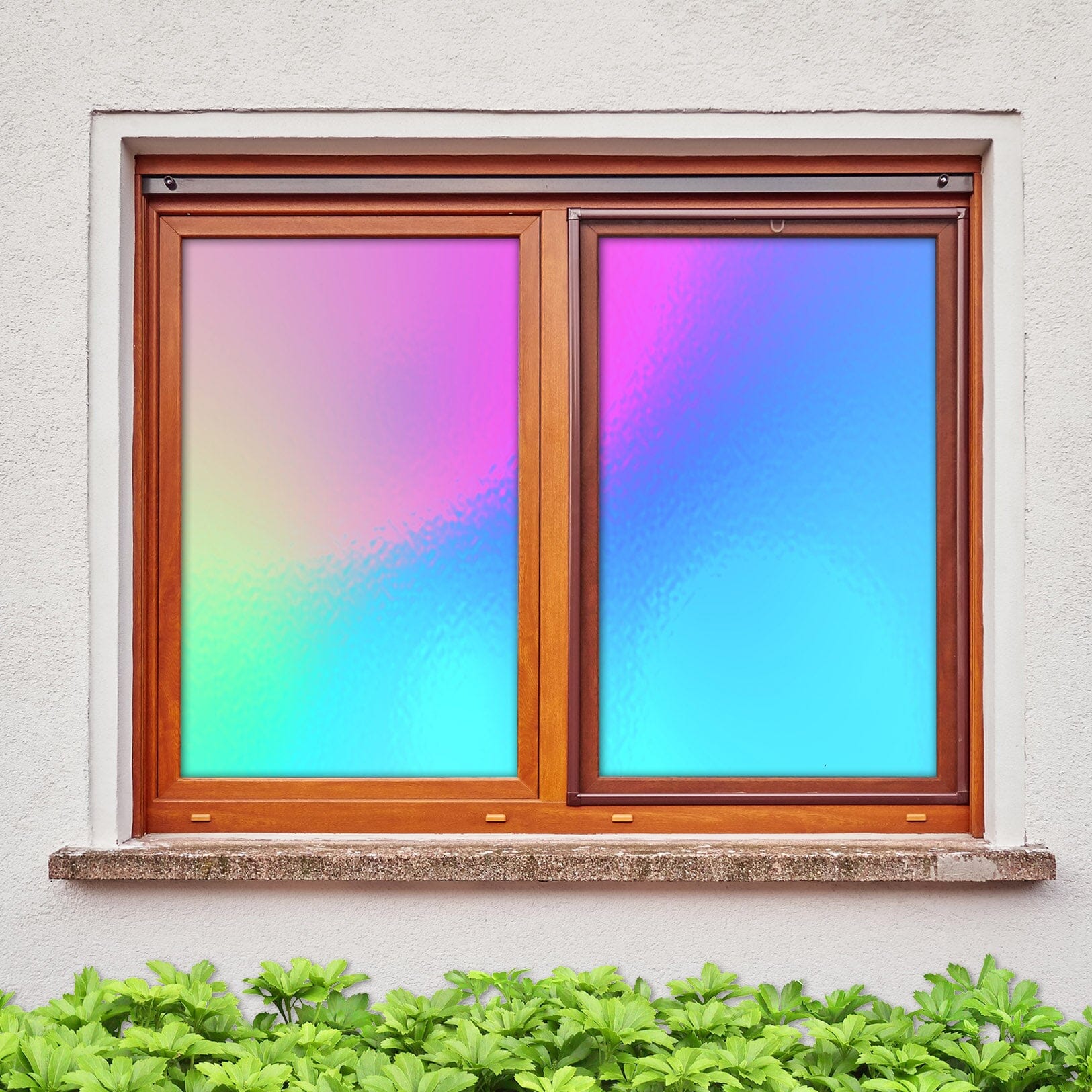3D Blue Gradient 214 Window Film Print Sticker Cling Stained Glass UV Block Wallpaper AJ Wallpaper 2