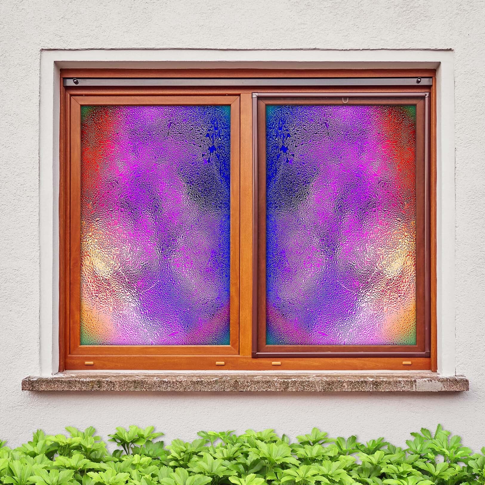 3D Purple Glass 178 Window Film Print Sticker Cling Stained Glass UV Block Wallpaper AJ Wallpaper 2
