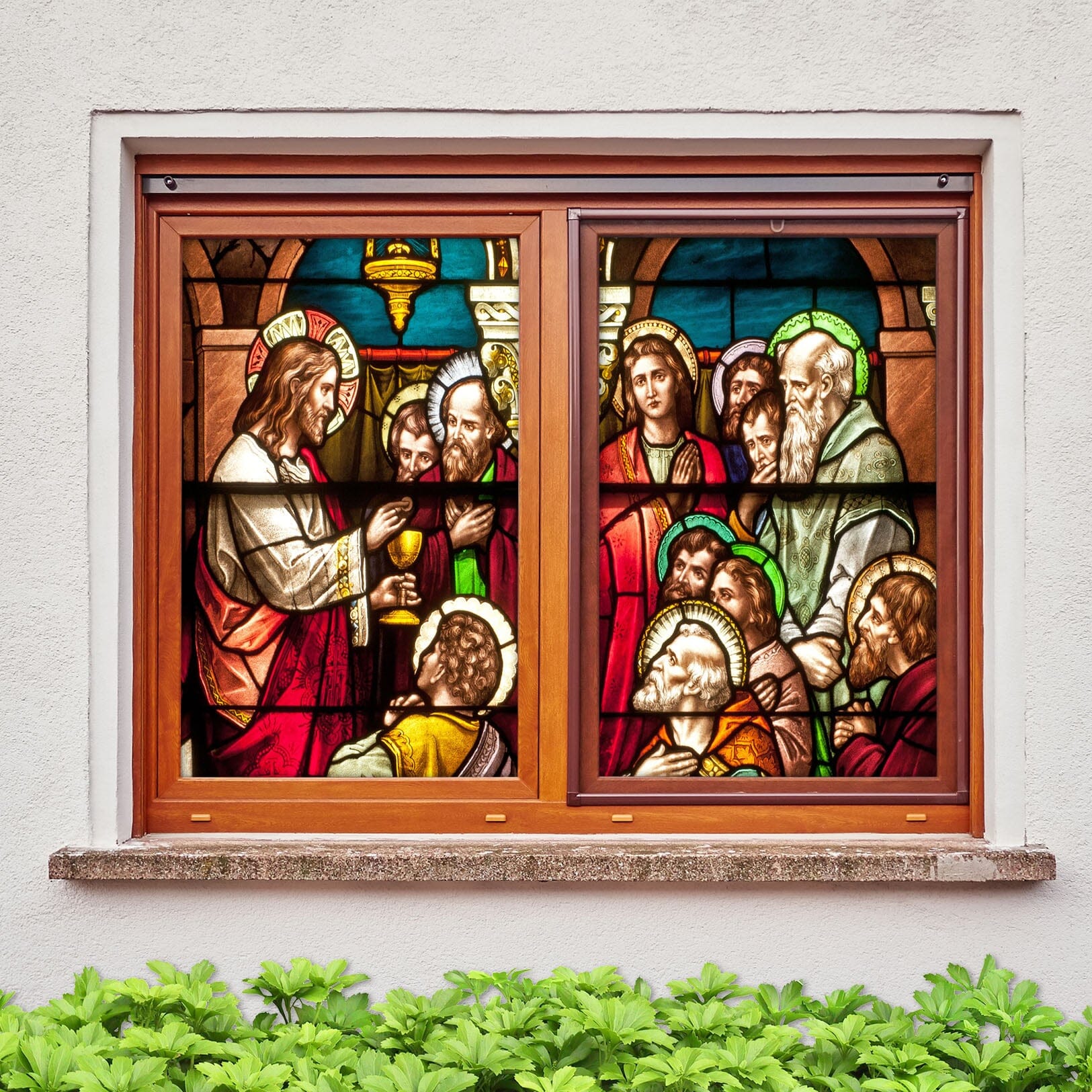 3D Christ Holy Water 285 Window Film Print Sticker Cling Stained Glass UV Block Wallpaper AJ Wallpaper 2