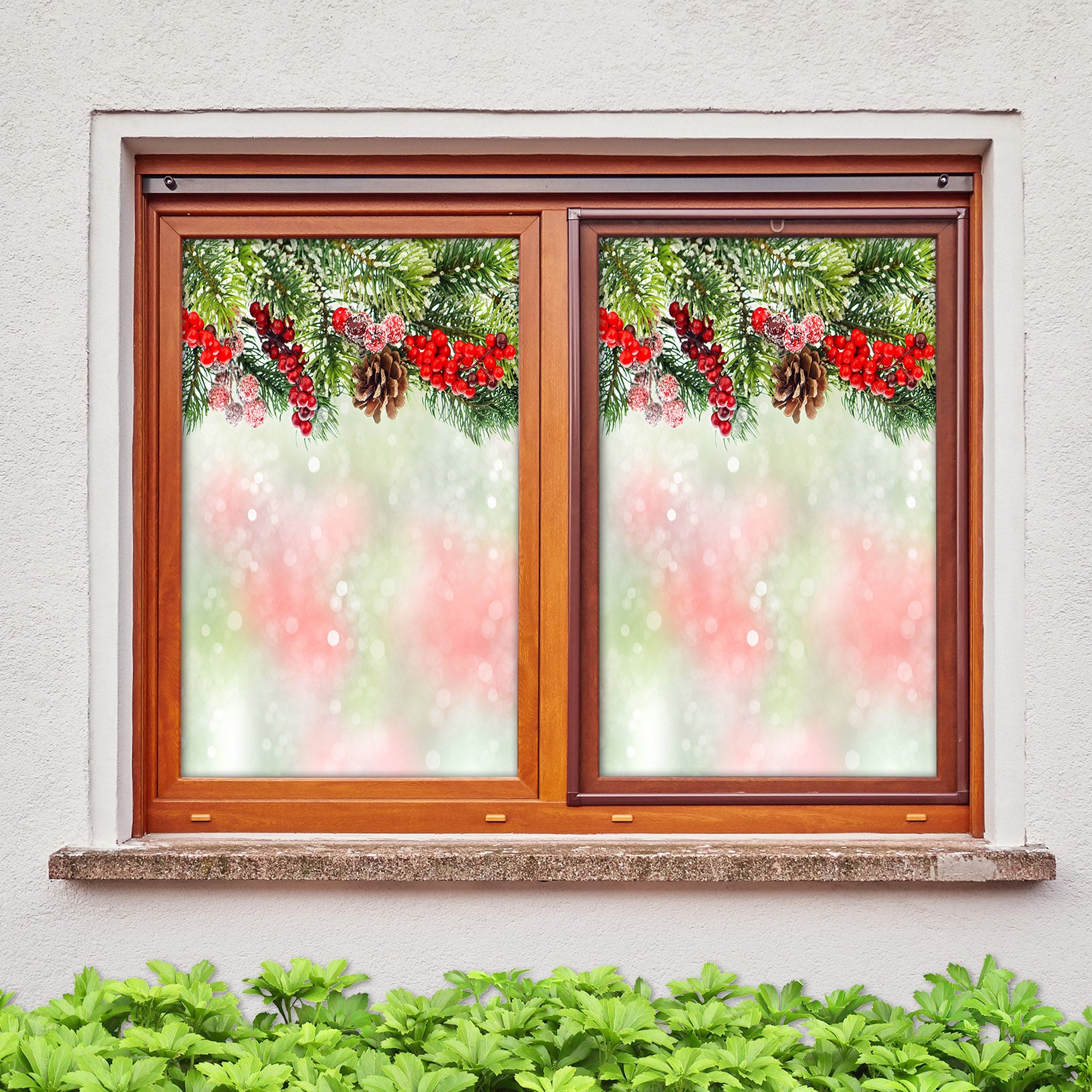 3D Snowflake Flower Pattern 43081 Christmas Window Film Print Sticker Cling Stained Glass Xmas