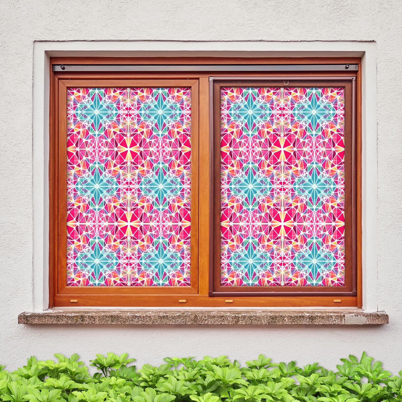 3D Pink Flower Graphic 279 Window Film Print Sticker Cling Stained Glass UV Block Wallpaper AJ Wallpaper 2