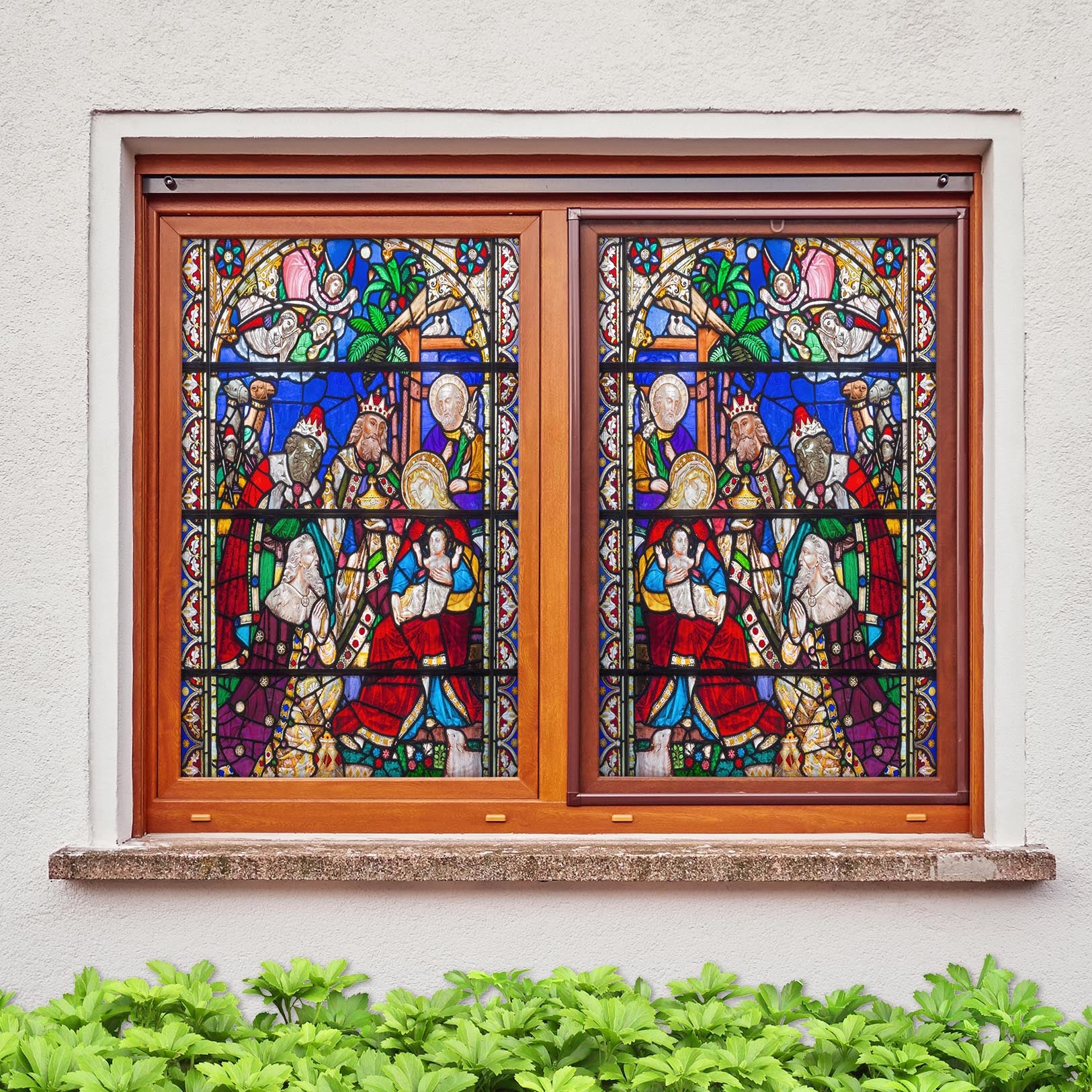 3D Believer Noble 067 Window Film Print Sticker Cling Stained Glass UV Block