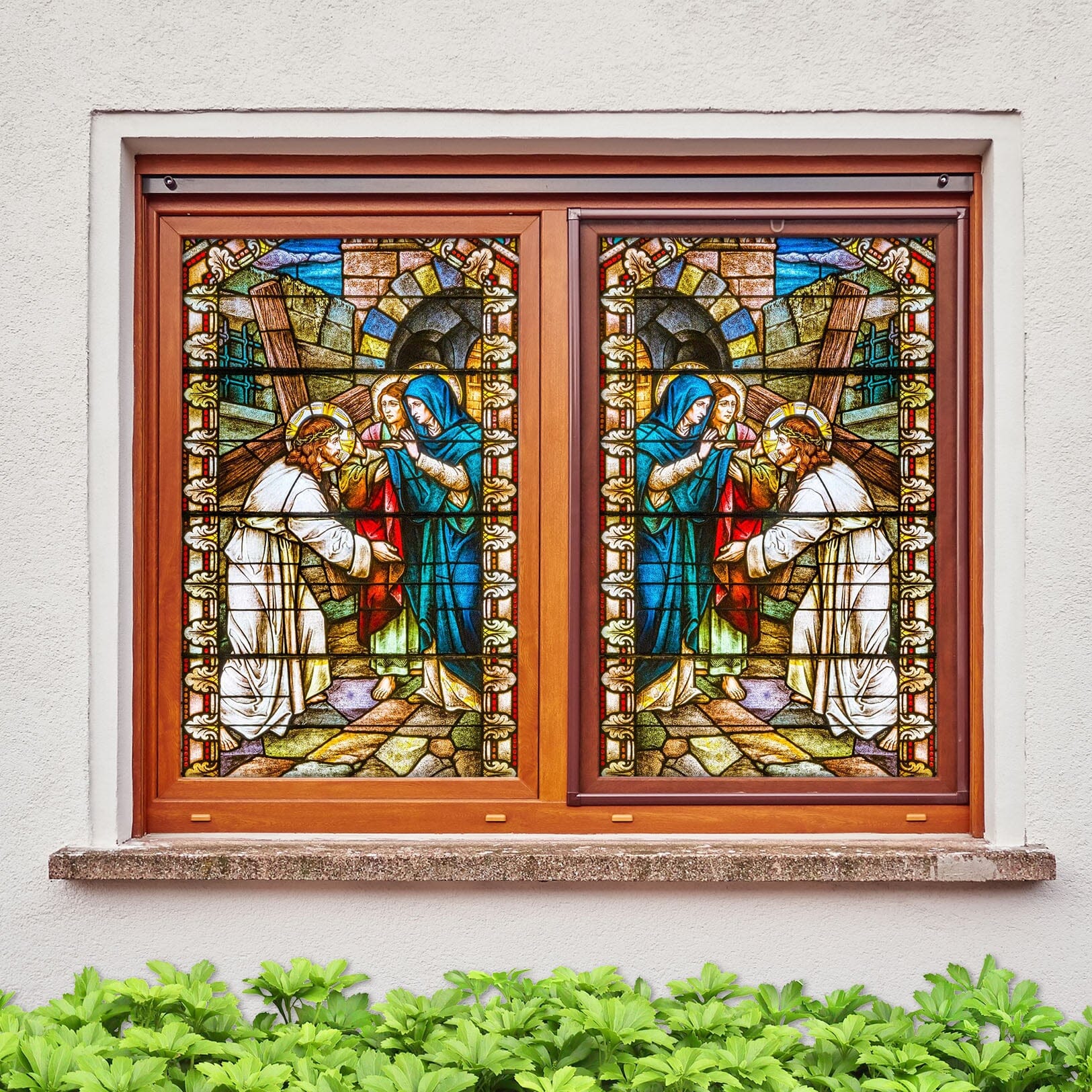 3D Christian Holy Father 238 Window Film Print Sticker Cling Stained Glass UV Block Wallpaper AJ Wallpaper 2