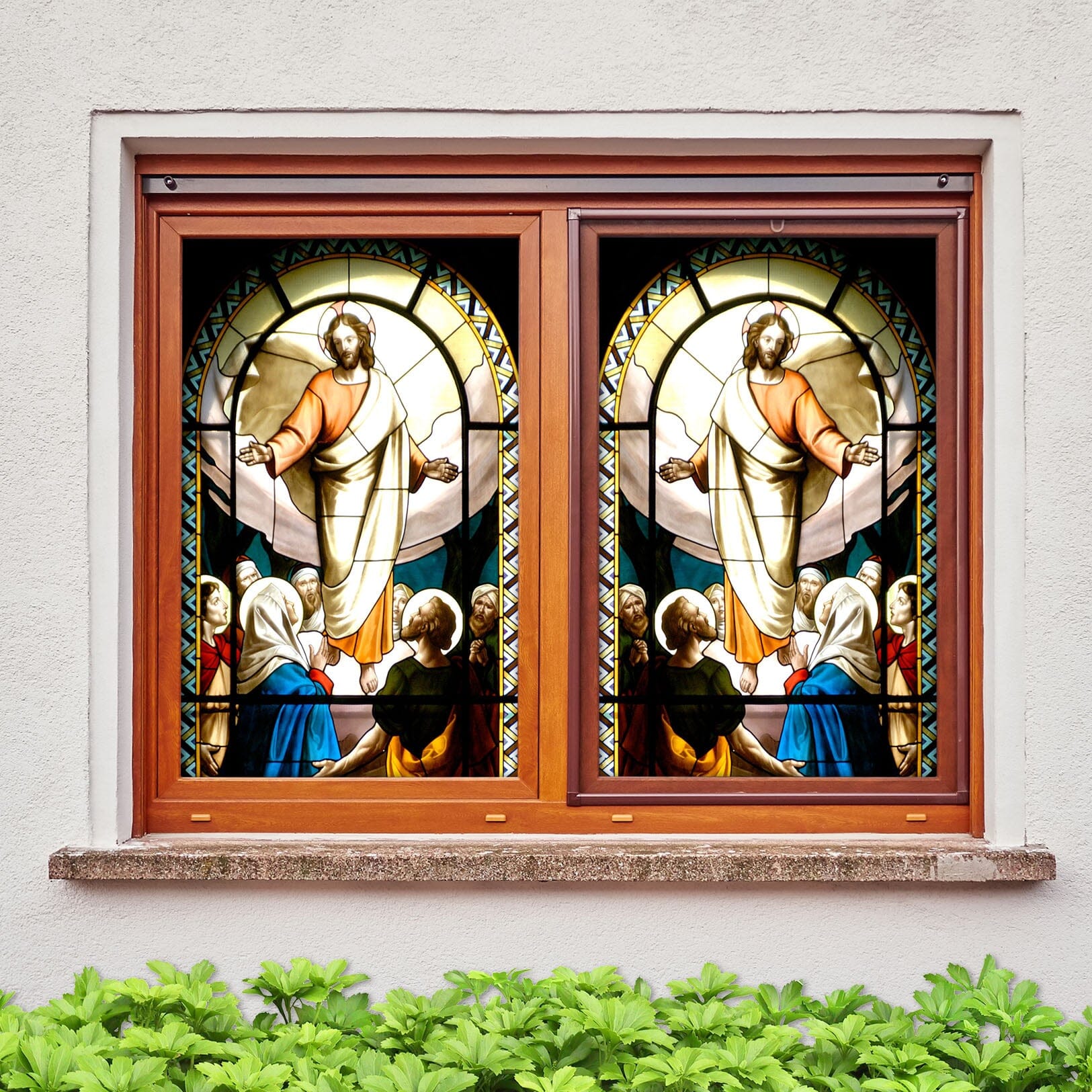 3D Faith Apostle 250 Window Film Print Sticker Cling Stained Glass UV Block Wallpaper AJ Wallpaper 2