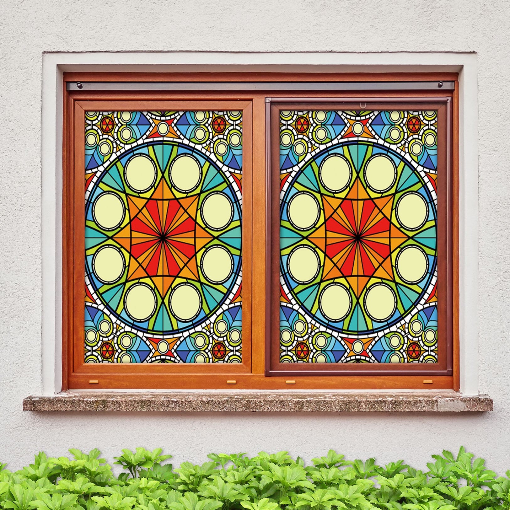 3D Modern Art Round 343 Window Film Print Sticker Cling Stained Glass UV Block Wallpaper AJ Wallpaper 2
