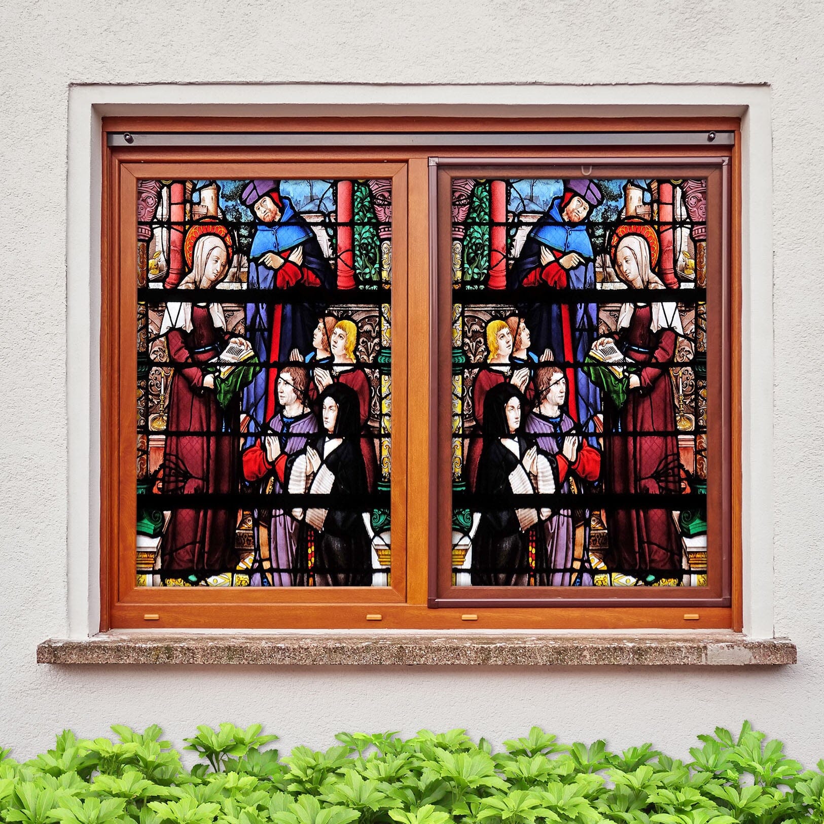 3D Prayer Faith 212 Window Film Print Sticker Cling Stained Glass UV Block Wallpaper AJ Wallpaper 2