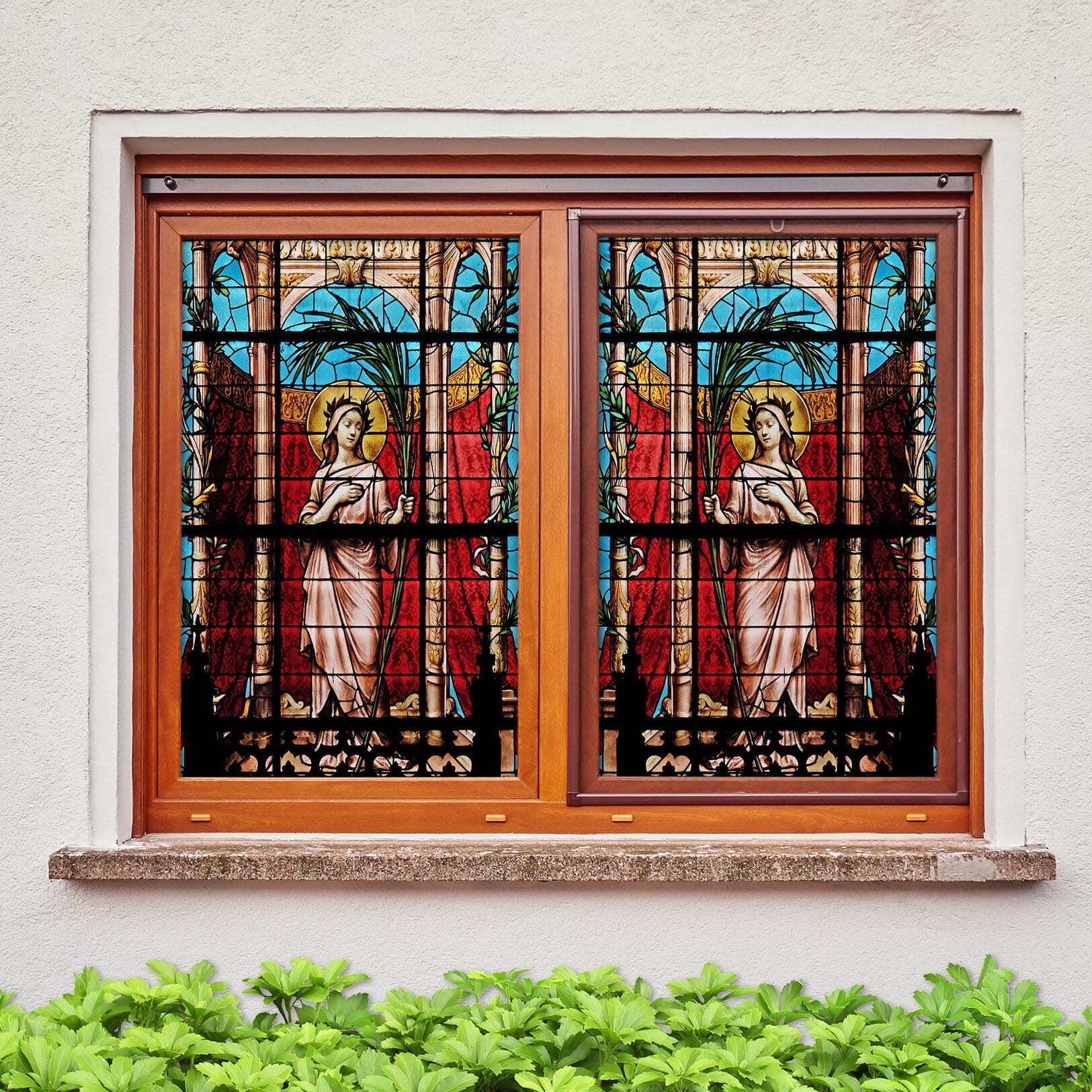 3D Religious Woman 223 Window Film Print Sticker Cling Stained Glass UV Block Wallpaper AJ Wallpaper 2