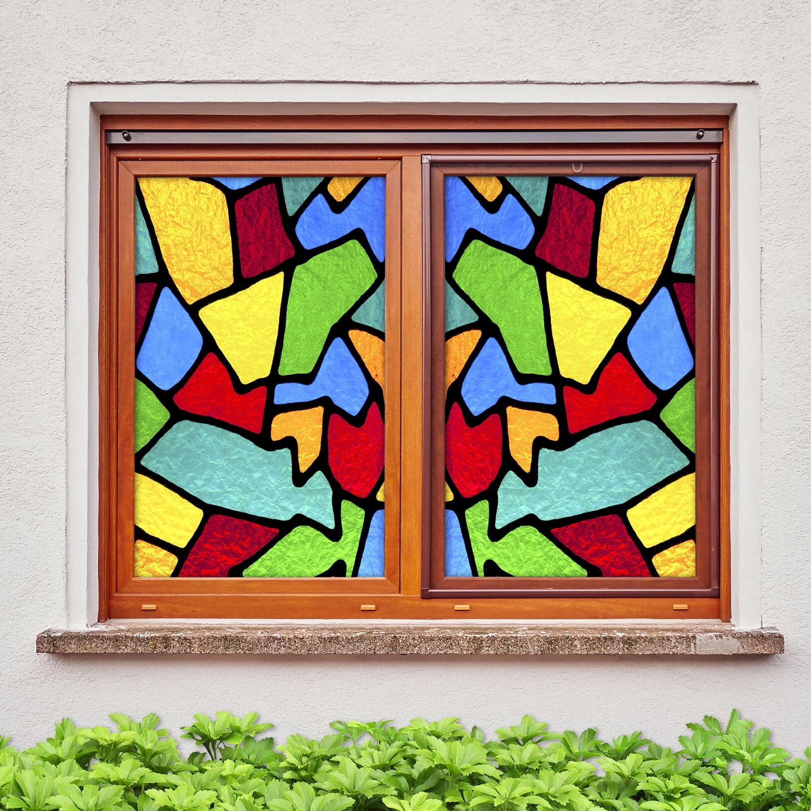 3D Irregular Block 263 Window Film Print Sticker Cling Stained Glass UV Block Wallpaper AJ Wallpaper 2