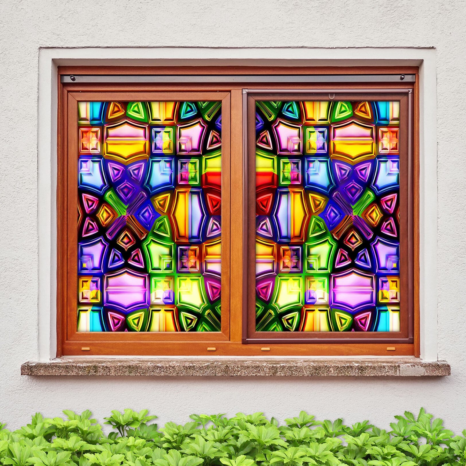 3D Art Deco Pattern 272 Window Film Print Sticker Cling Stained Glass UV Block Wallpaper AJ Wallpaper 2