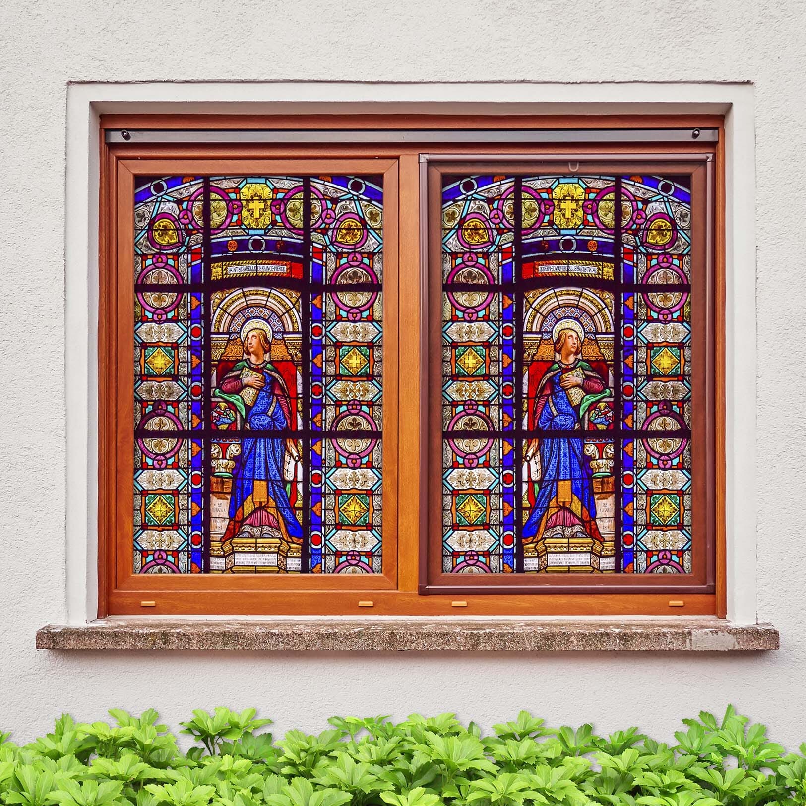 3D Throne Queen 161 Window Film Print Sticker Cling Stained Glass UV Block Wallpaper AJ Wallpaper 2