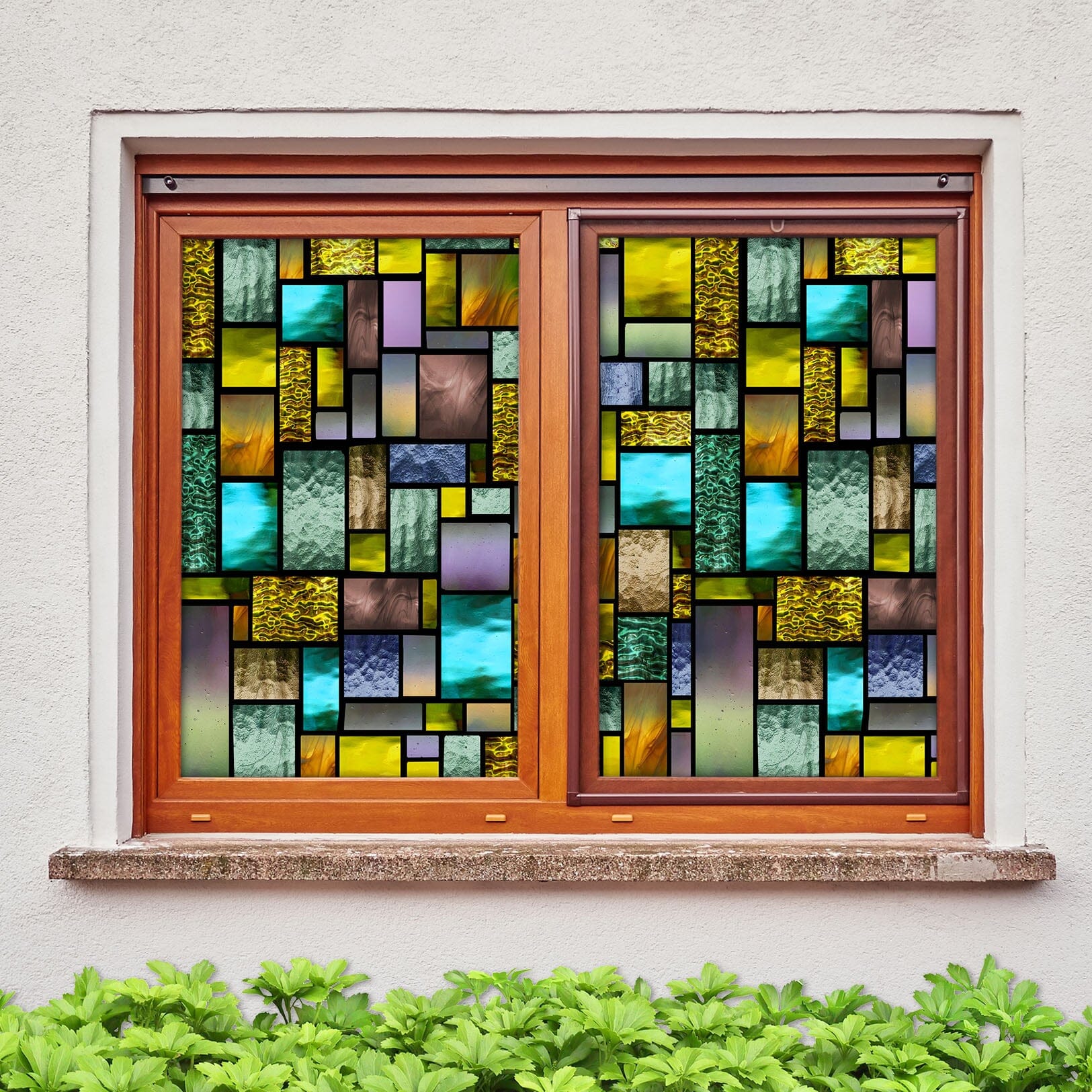 3D Rectangular Graphics 297 Window Film Print Sticker Cling Stained Glass UV Block Wallpaper AJ Wallpaper 2