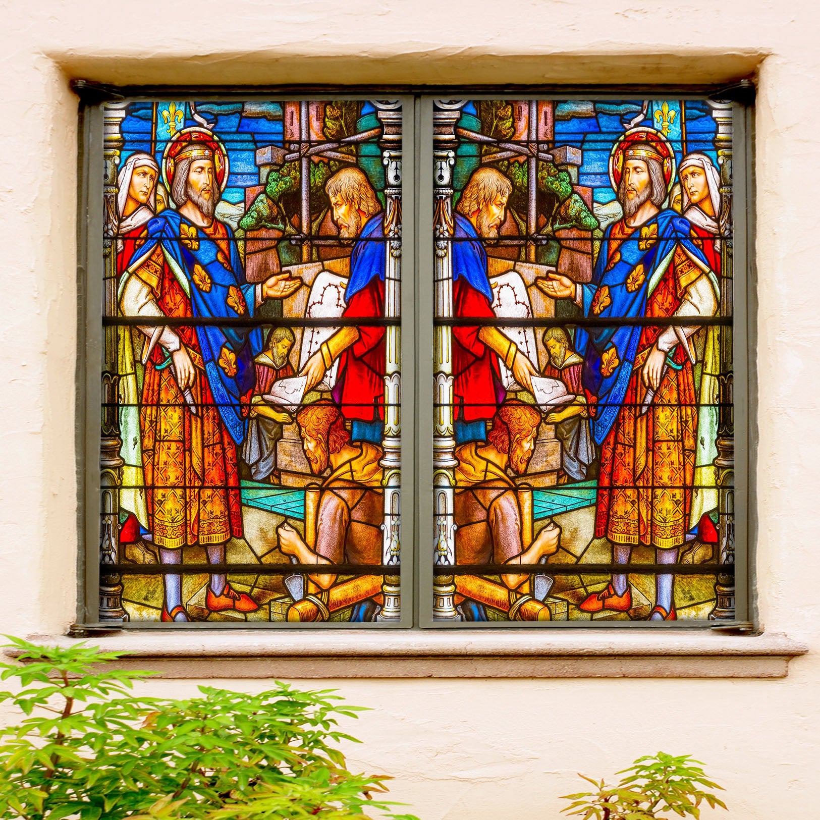 3D Apostolic Nobility 240 Window Film Print Sticker Cling Stained Glass UV Block