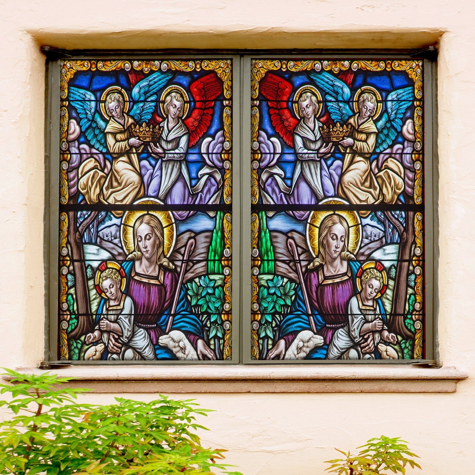 3D Color Angel Wings 144 Window Film Print Sticker Cling Stained Glass UV Block Wallpaper AJ Wallpaper 2