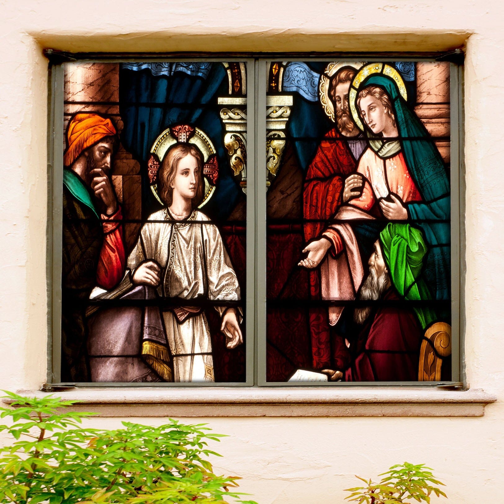 3D Church Believer 283 Window Film Print Sticker Cling Stained Glass UV Block Wallpaper AJ Wallpaper 2