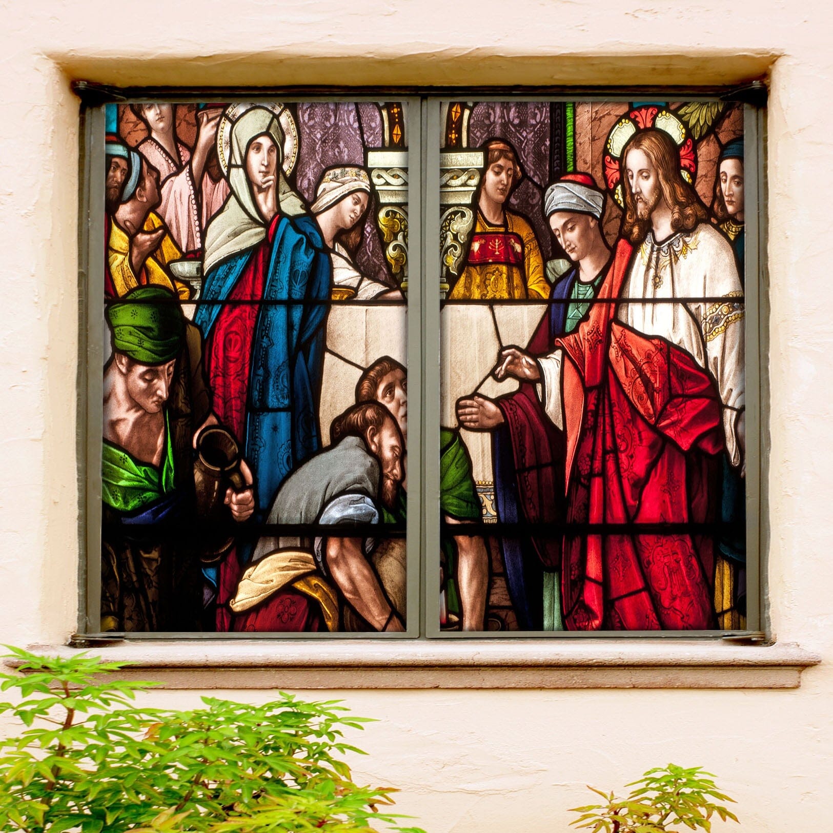 3D Church Believer 286 Window Film Print Sticker Cling Stained Glass UV Block Wallpaper AJ Wallpaper 2
