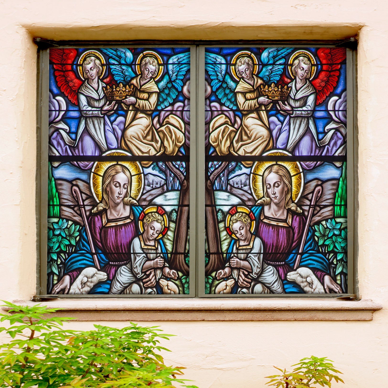 3D Princess Baby 027 Window Film Print Sticker Cling Stained Glass UV Block