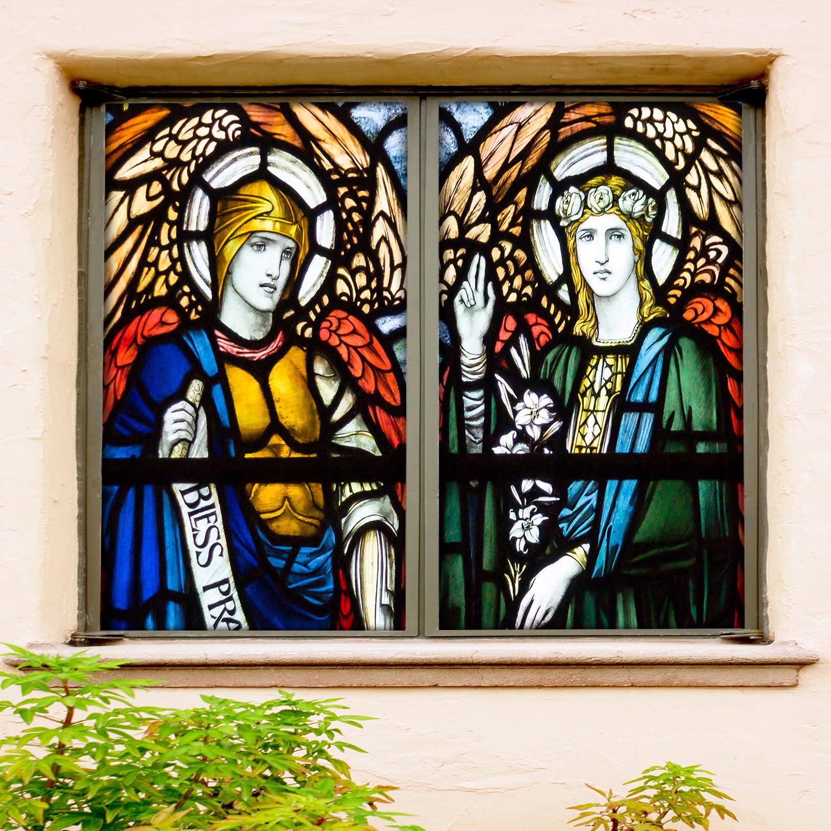 3D Religion Faith 364 Window Film Print Sticker Cling Stained Glass UV Block