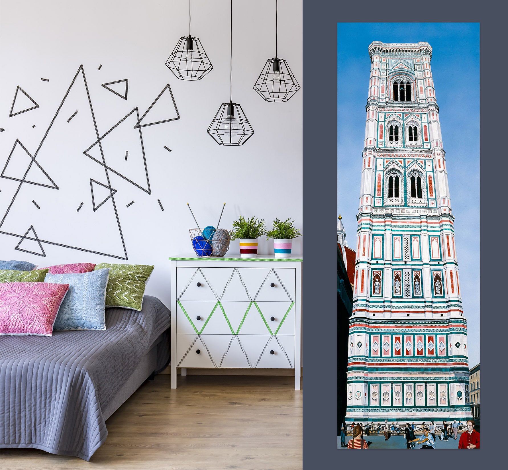 3D White Building 110123 Matthew Holden Bates Wall Sticker