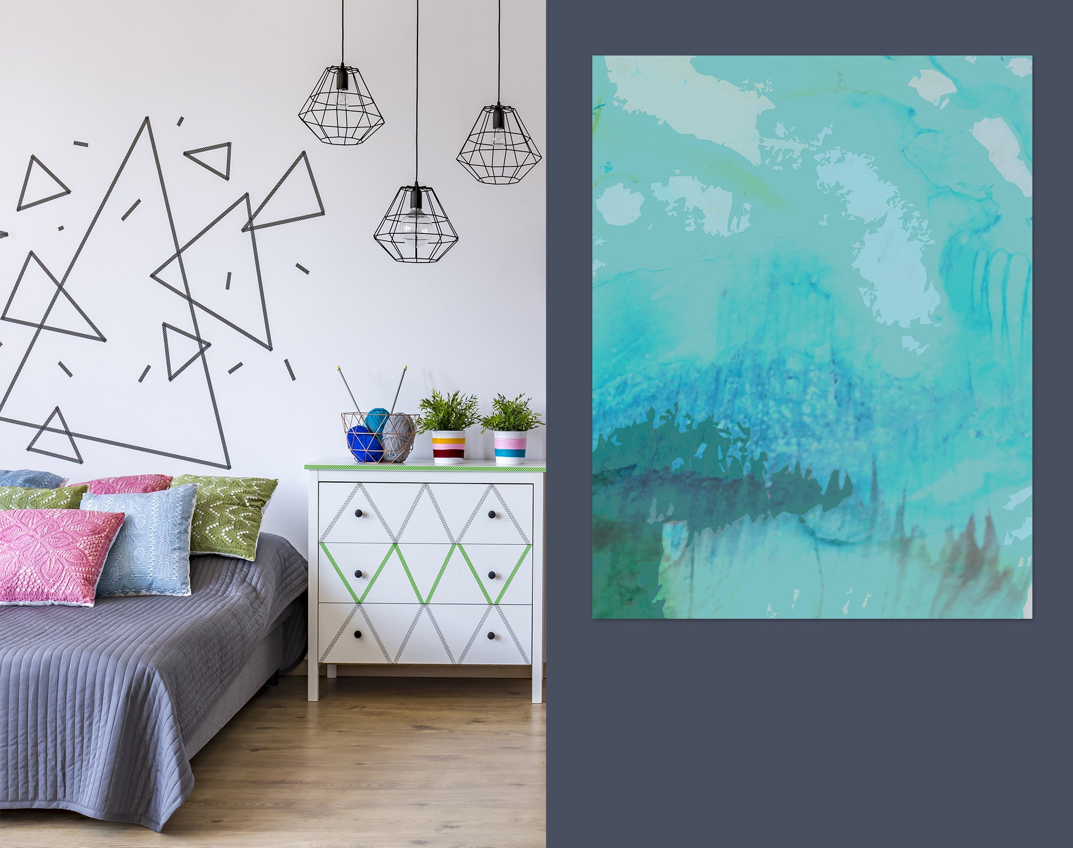 3D Blue Calm 70160 Shandra Smith Wall Sticker